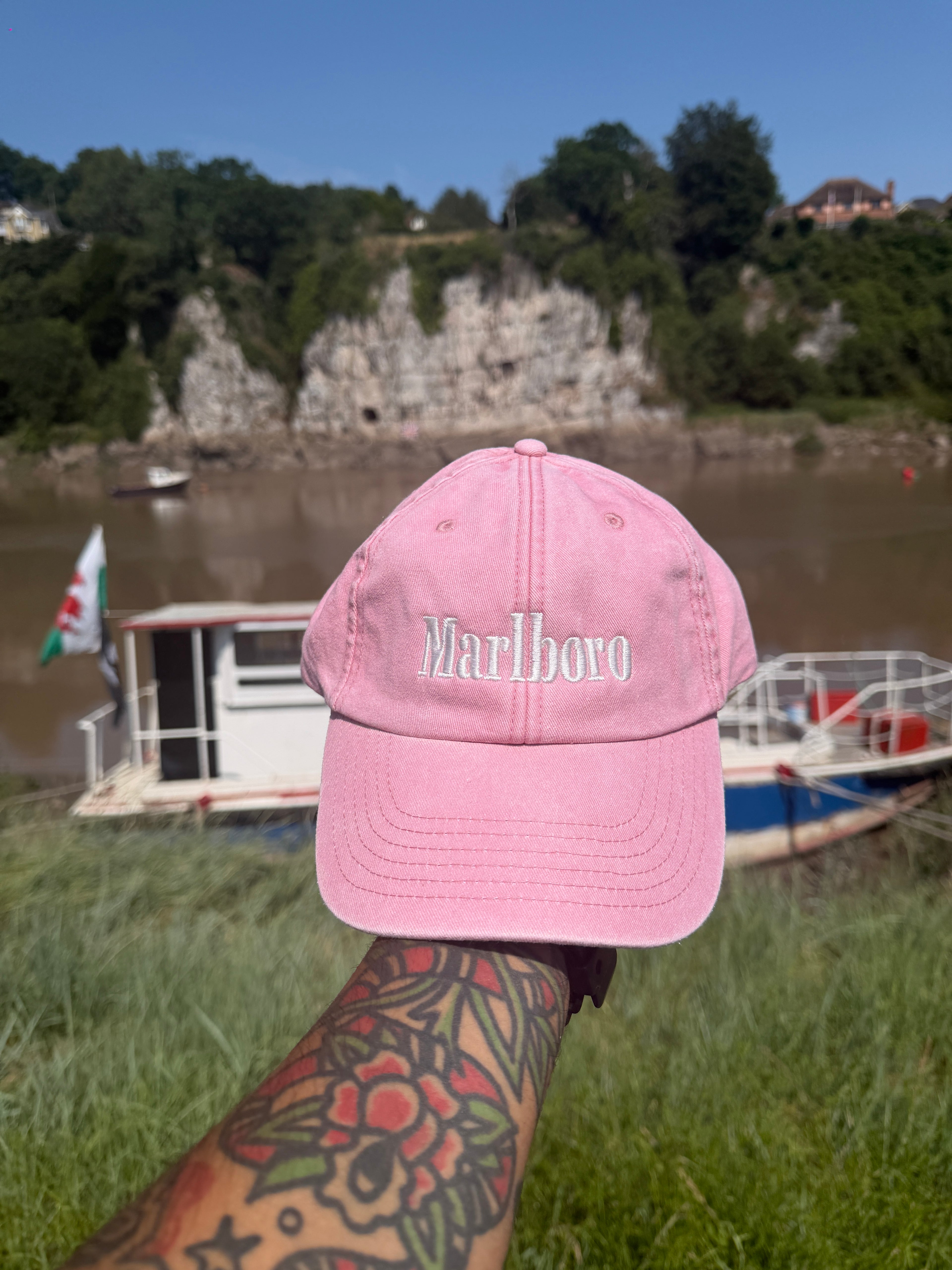 Marlboro Vintage Pink Embroidered Cap