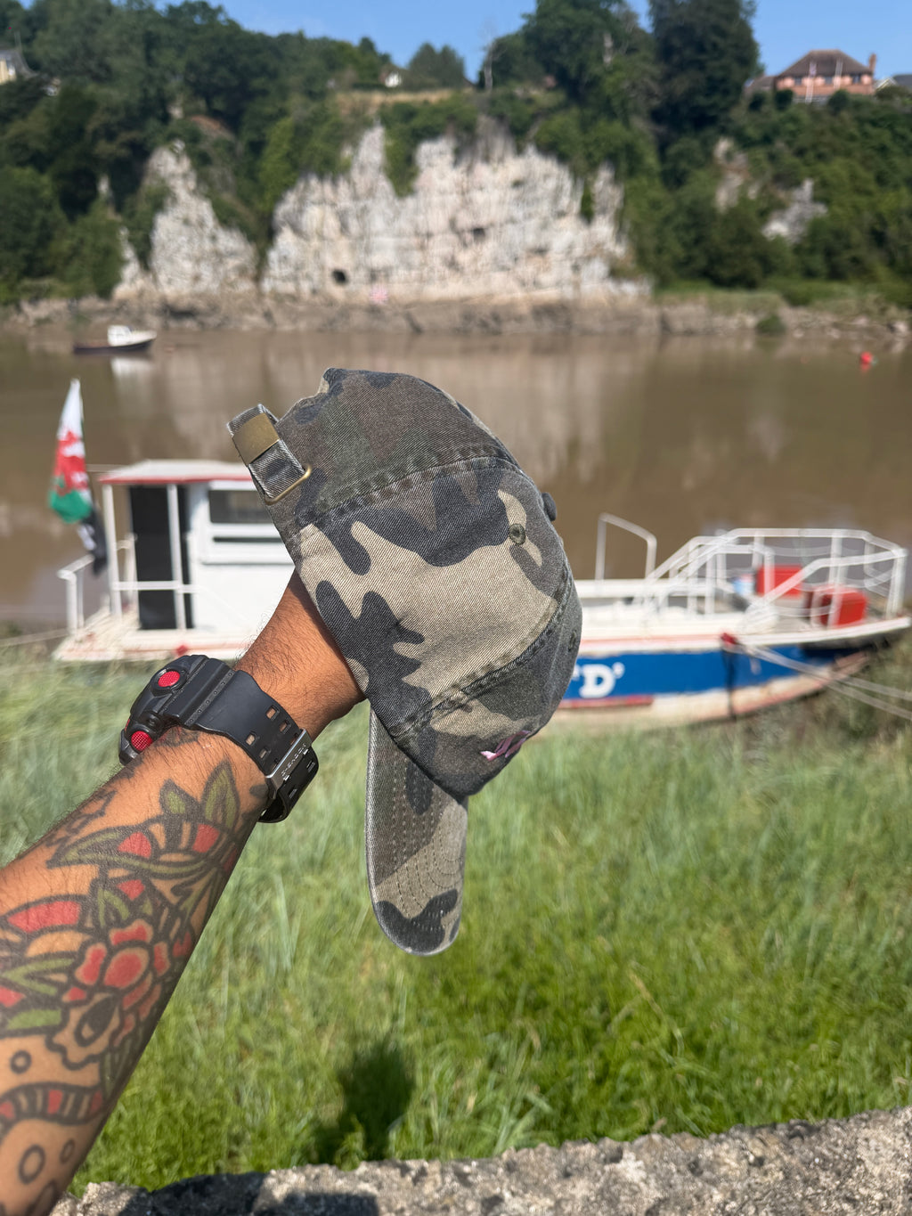 San Miguel Since 1890 Camouflage Embroidered Cap