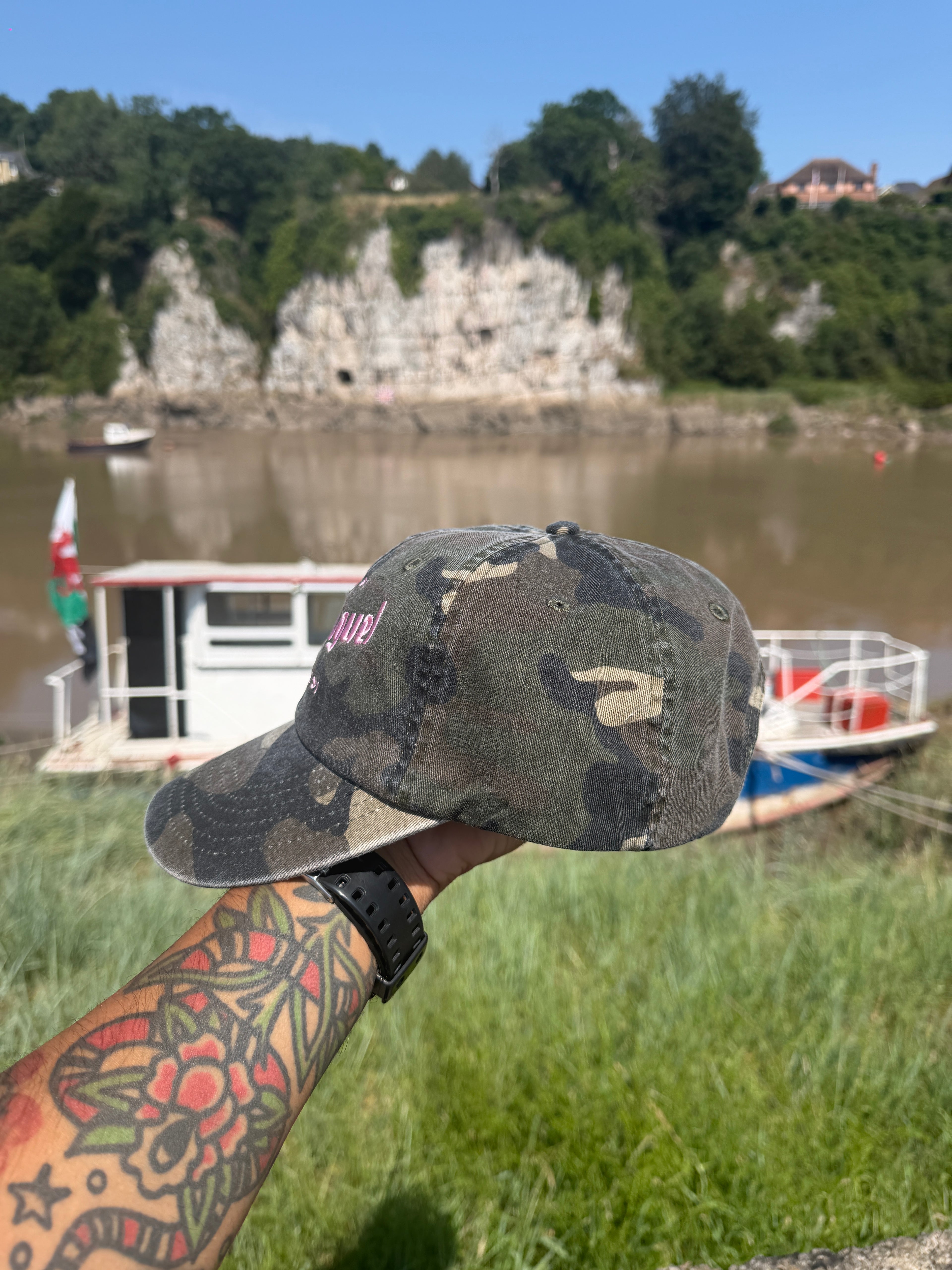San Miguel Since 1890 Camouflage Embroidered Cap