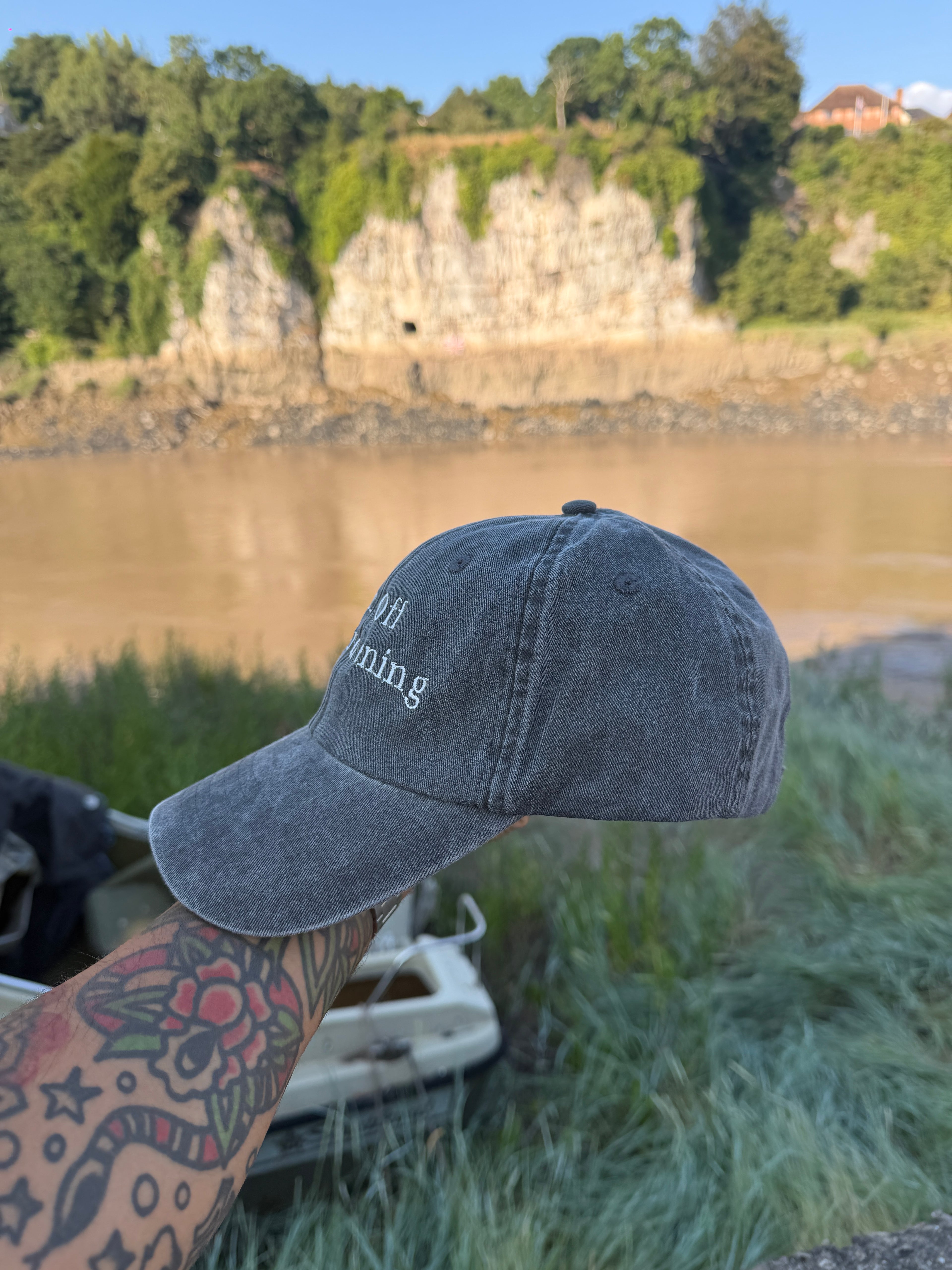 F*ck Off I'm Gardening Vintage Wash Black Embroidered Cap