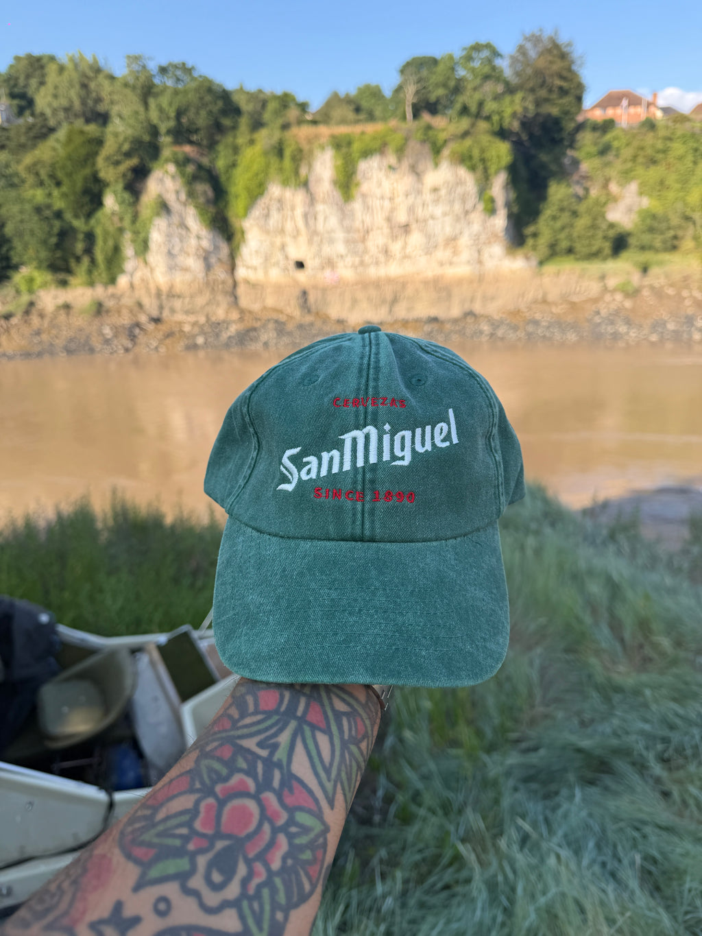 San Miguel Since 1890 Green Embroidered Cap