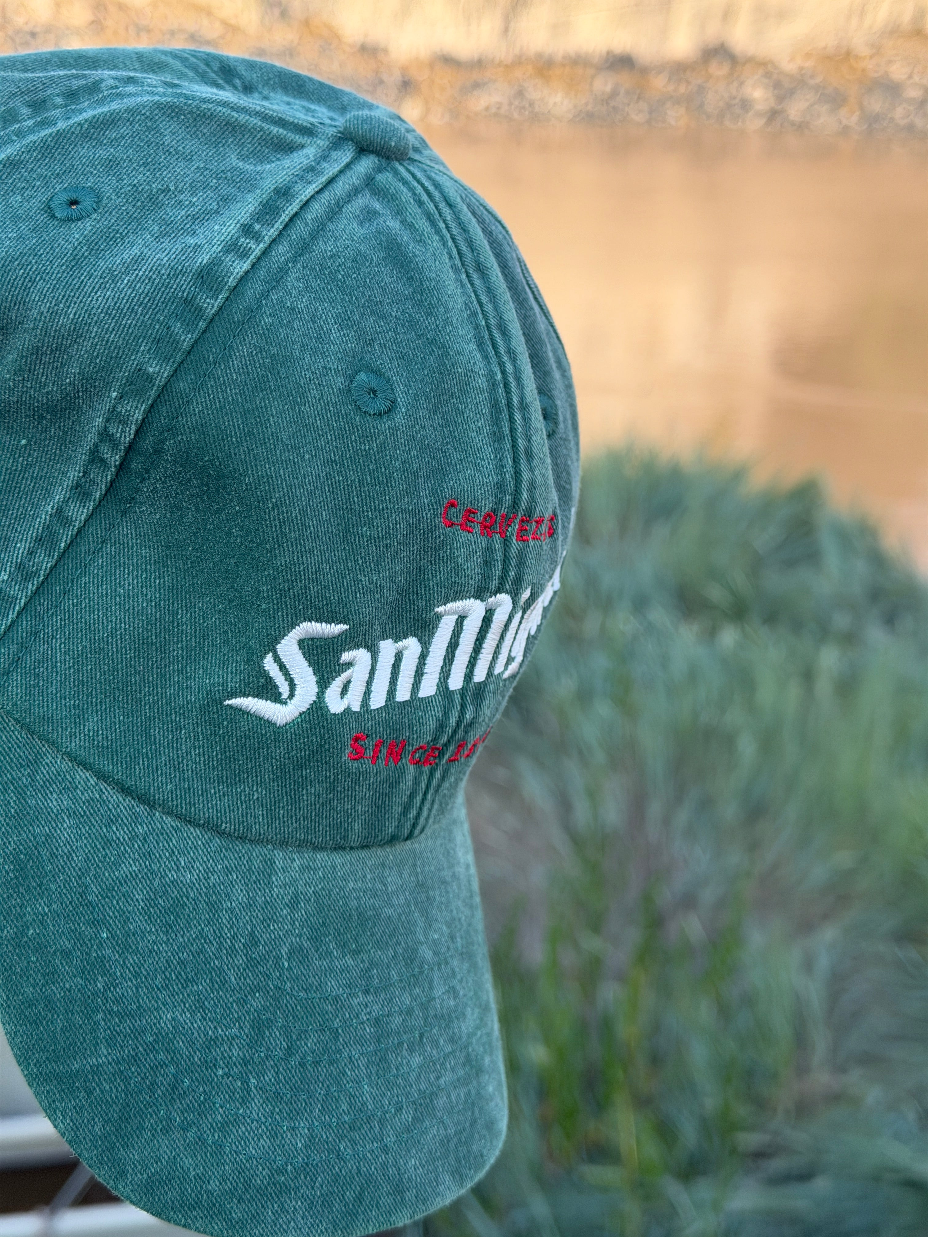 San Miguel Since 1890 Green Embroidered Cap