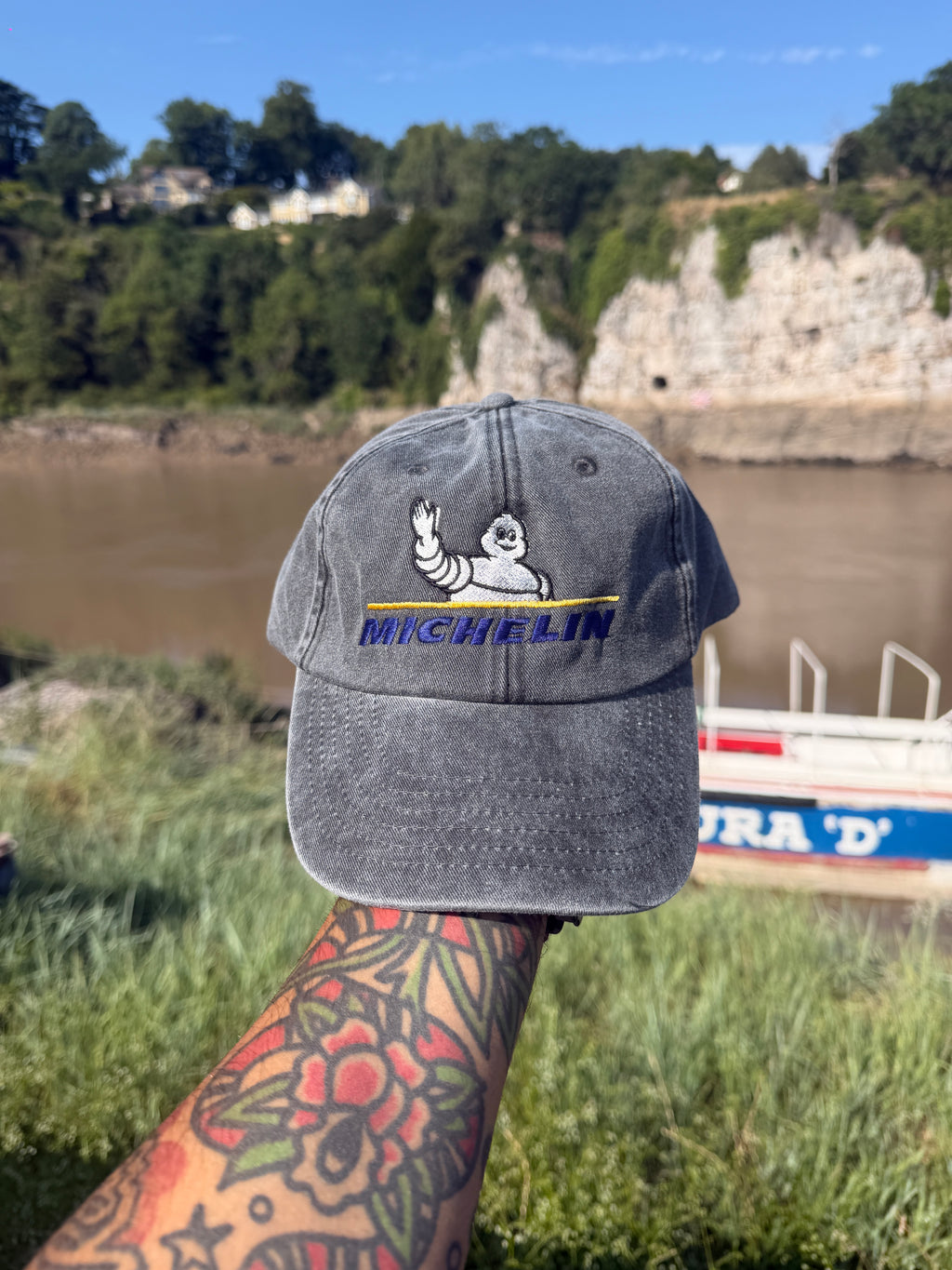 Michelin Vintage Embroidered Black Dad Cap – Motorsport Racing Hat