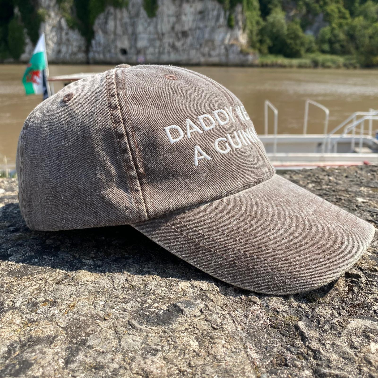 Daddy Needs a Guinness Embroidered brown Cap
