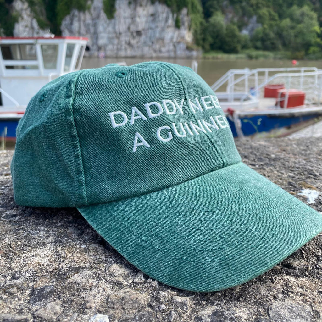 Daddy Needs a Guinness Embroidered Green Cap