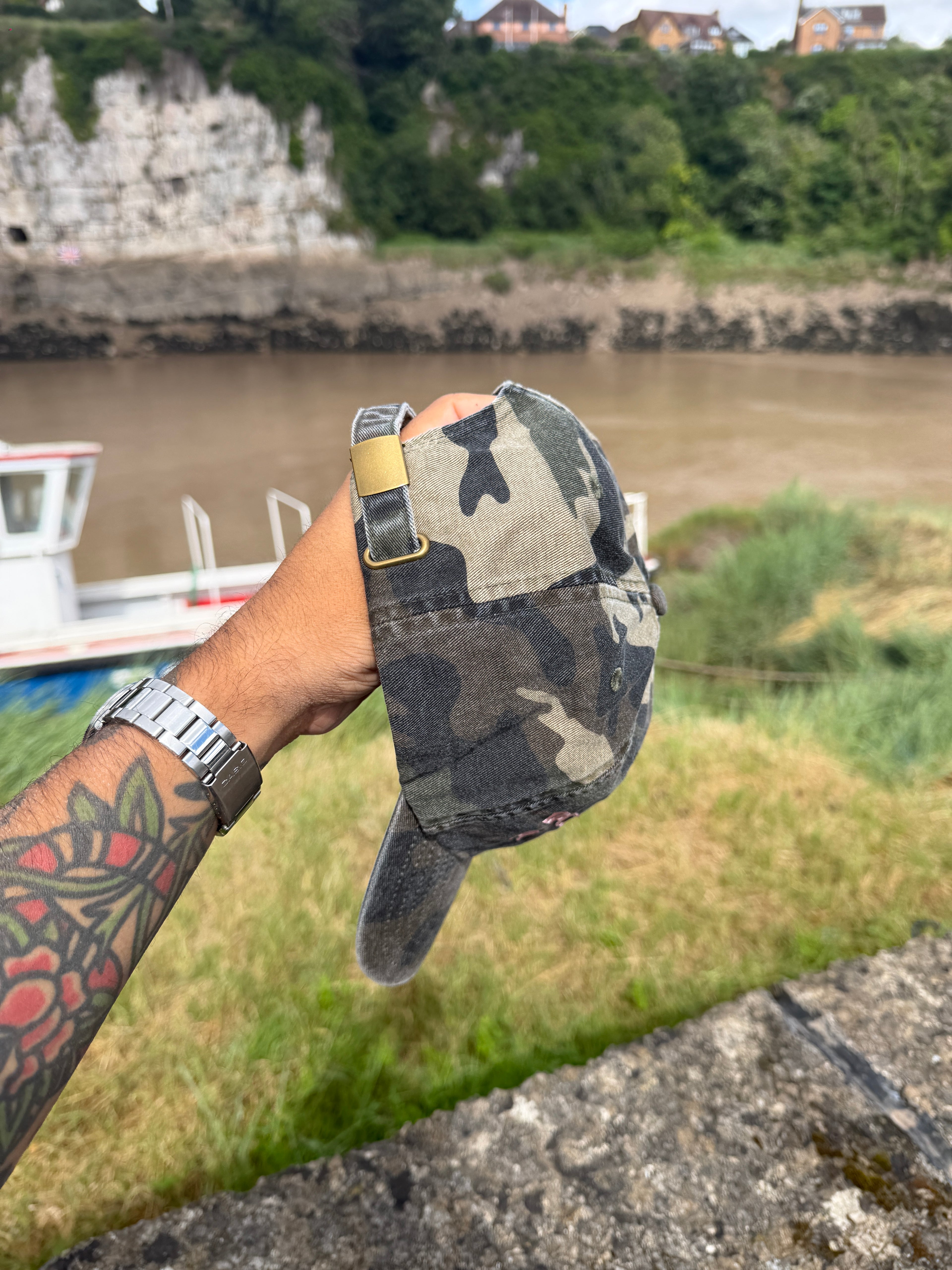 Daddy Needs A Guinness Vintage Camo Cap