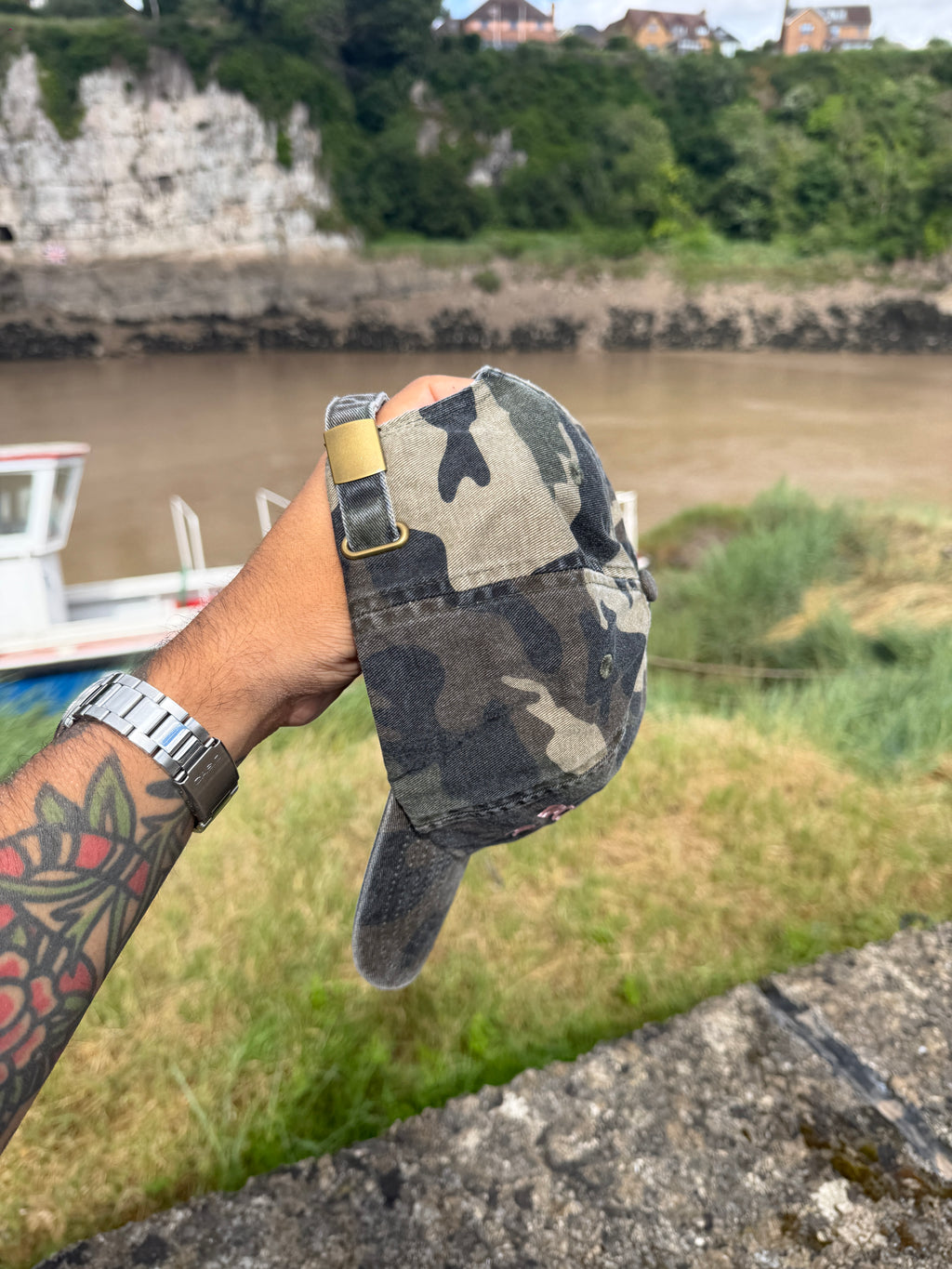 Daddy Needs A Guinness Vintage Camo Cap