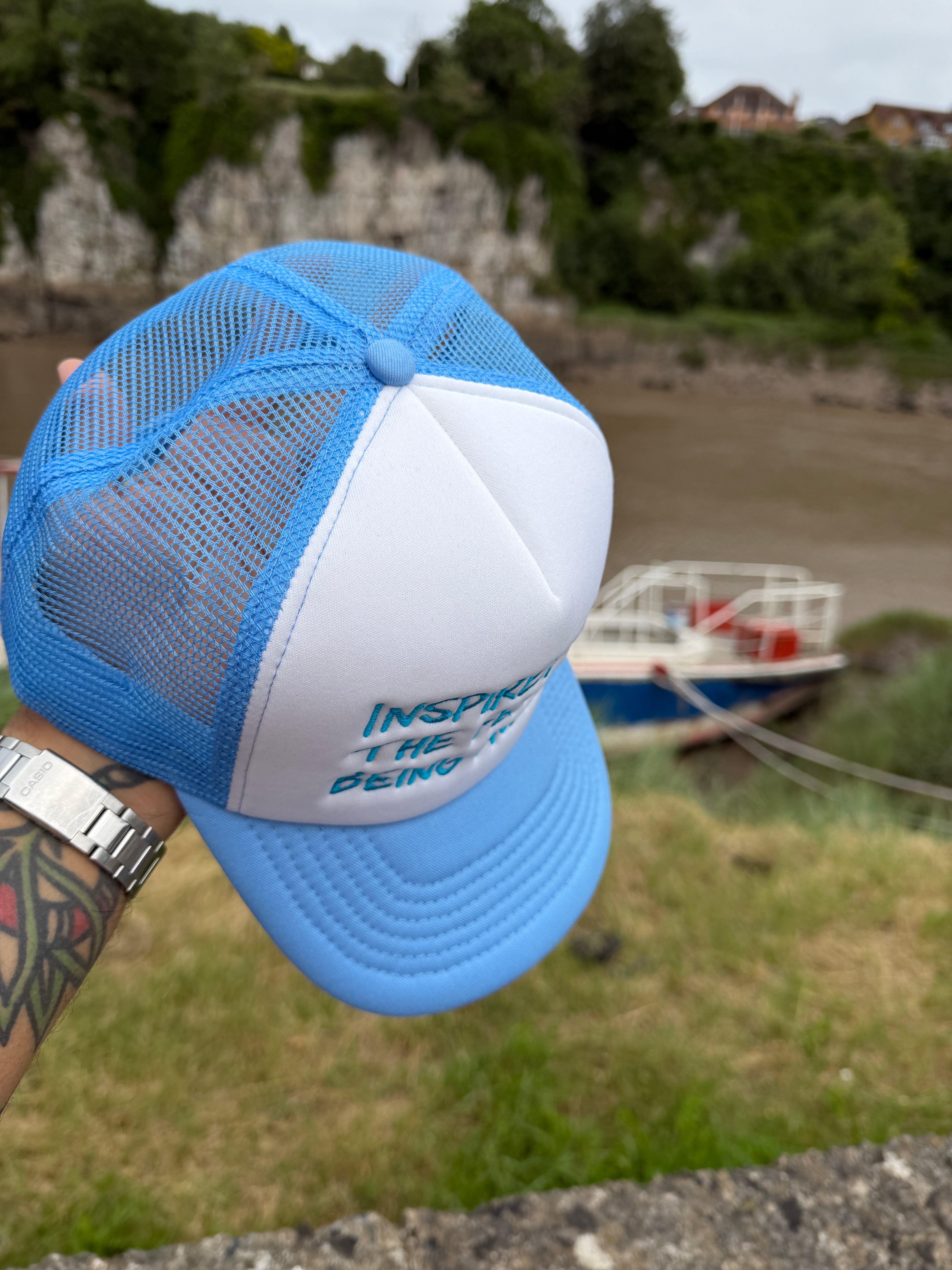 Inspired By The Fear of Being Average Trucker Baseball Cap