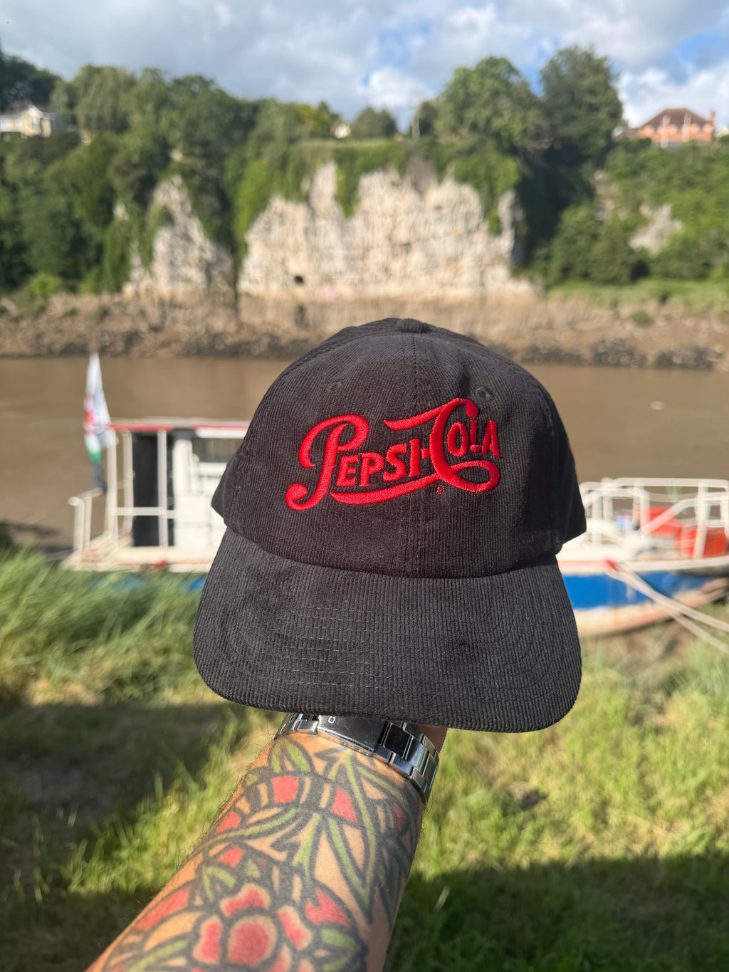 Pepsi Cola Corduroy Baseball Cap