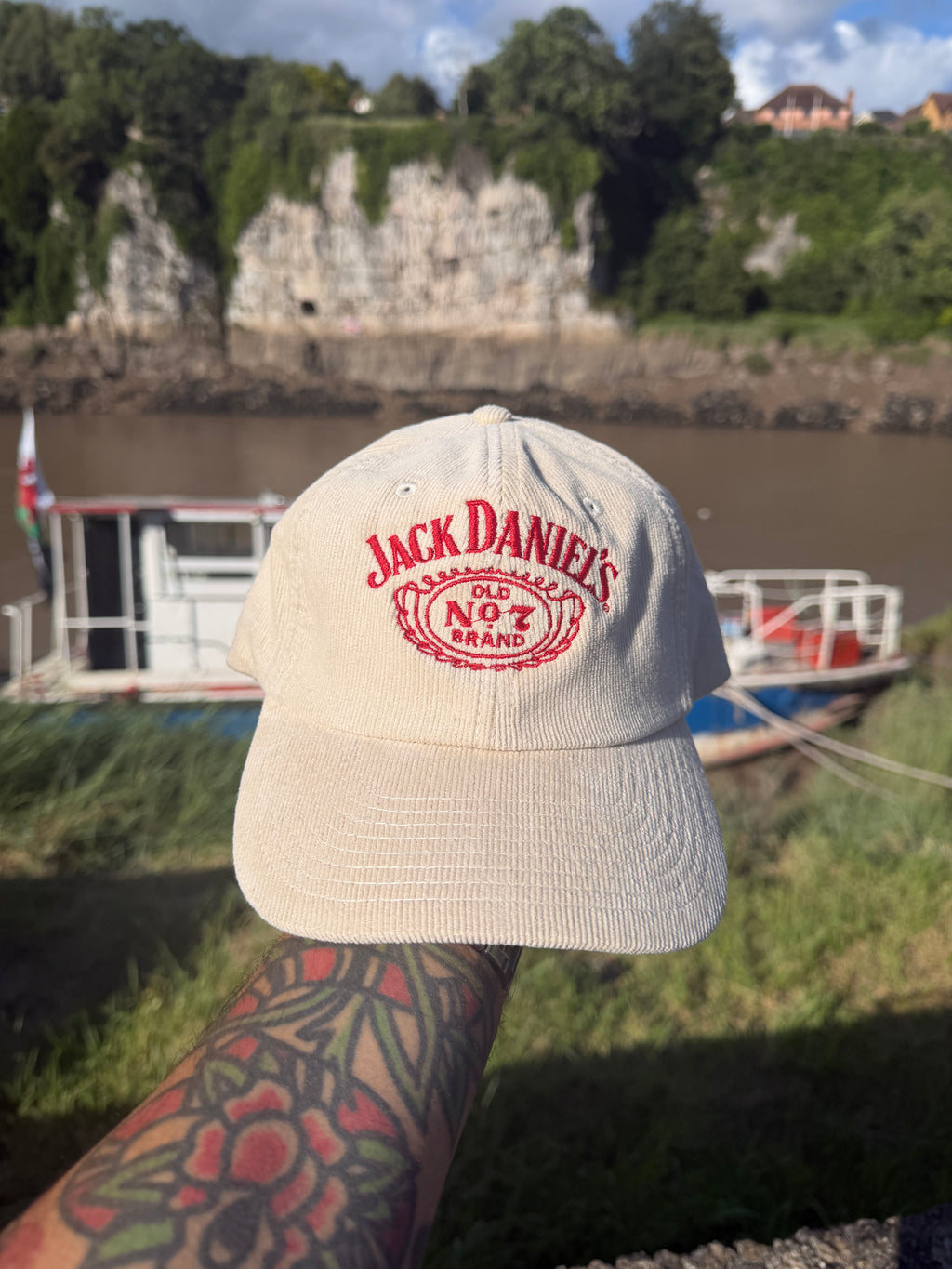 Jack Daniels Whisky Corduroy Baseball Cap