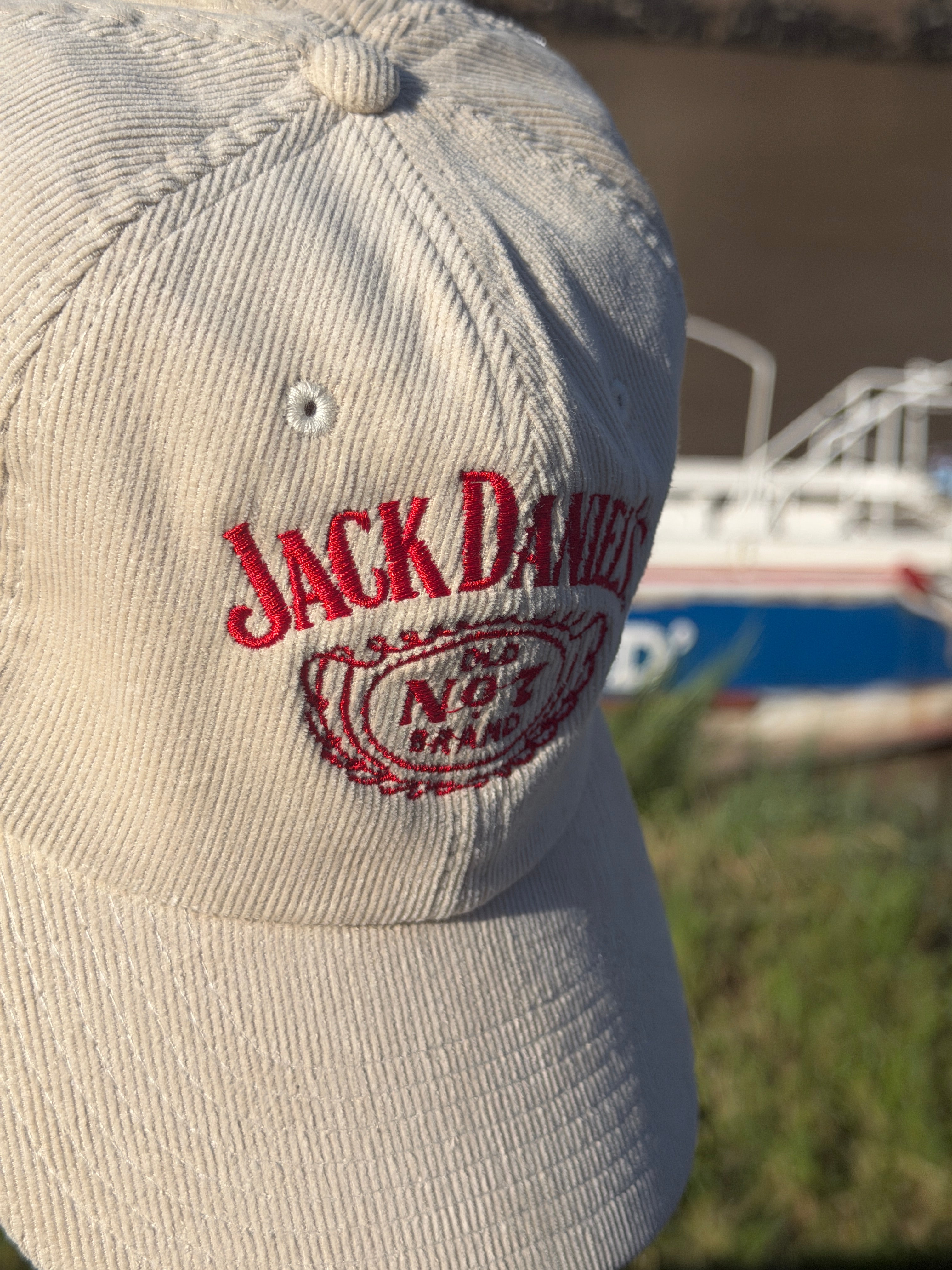 Jack Daniels Whisky Corduroy Baseball Cap