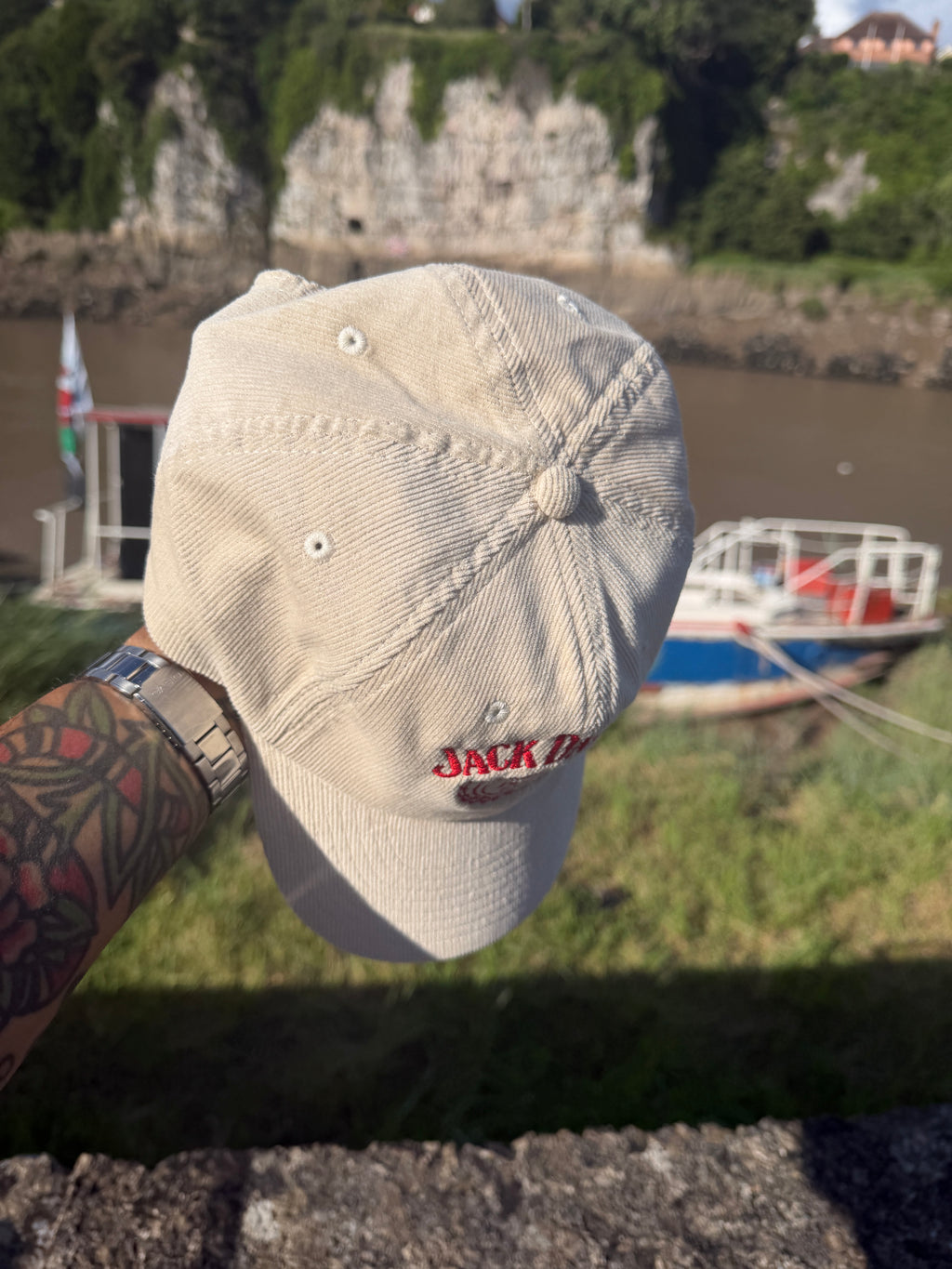 Jack Daniels Whisky Corduroy Baseball Cap