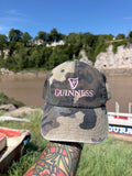 Guinness Pink Camo Vintage Style Embroidered Baseball Cap