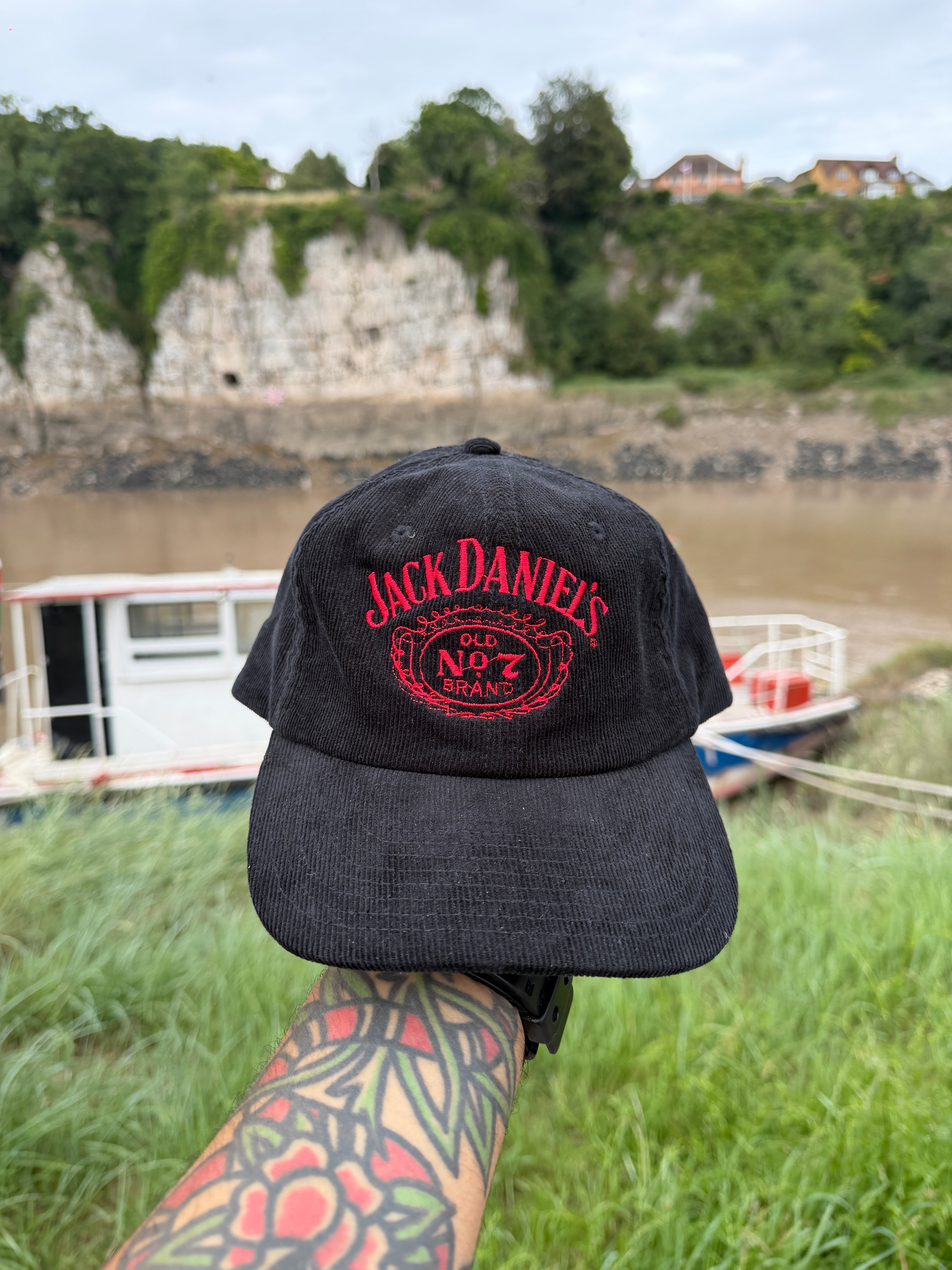 Jack Daniels Whisky USA Corduroy Baseball Cap