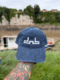 DnB Drum and Bass Factory Vintage style Navy faded Baseball Cap
