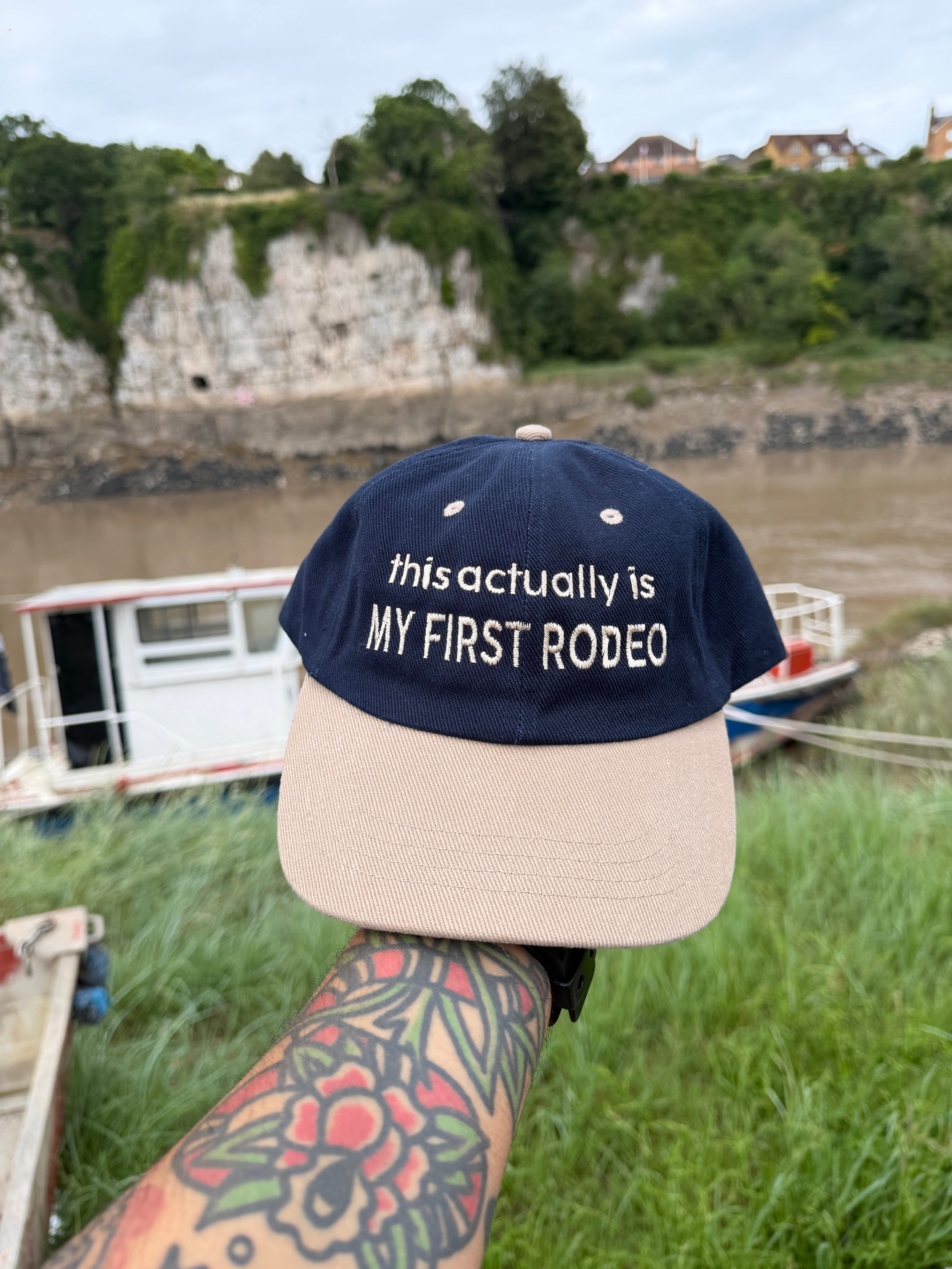 This Actually is My First Rodeo Two Tone Embroidered Cap