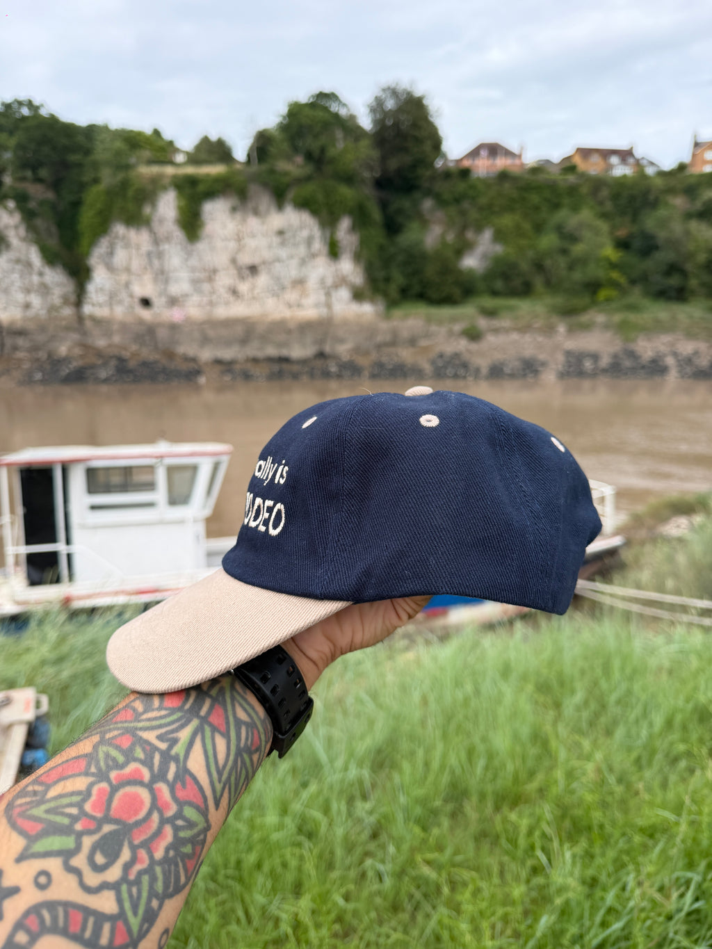 This Actually is My First Rodeo Two Tone Embroidered Cap