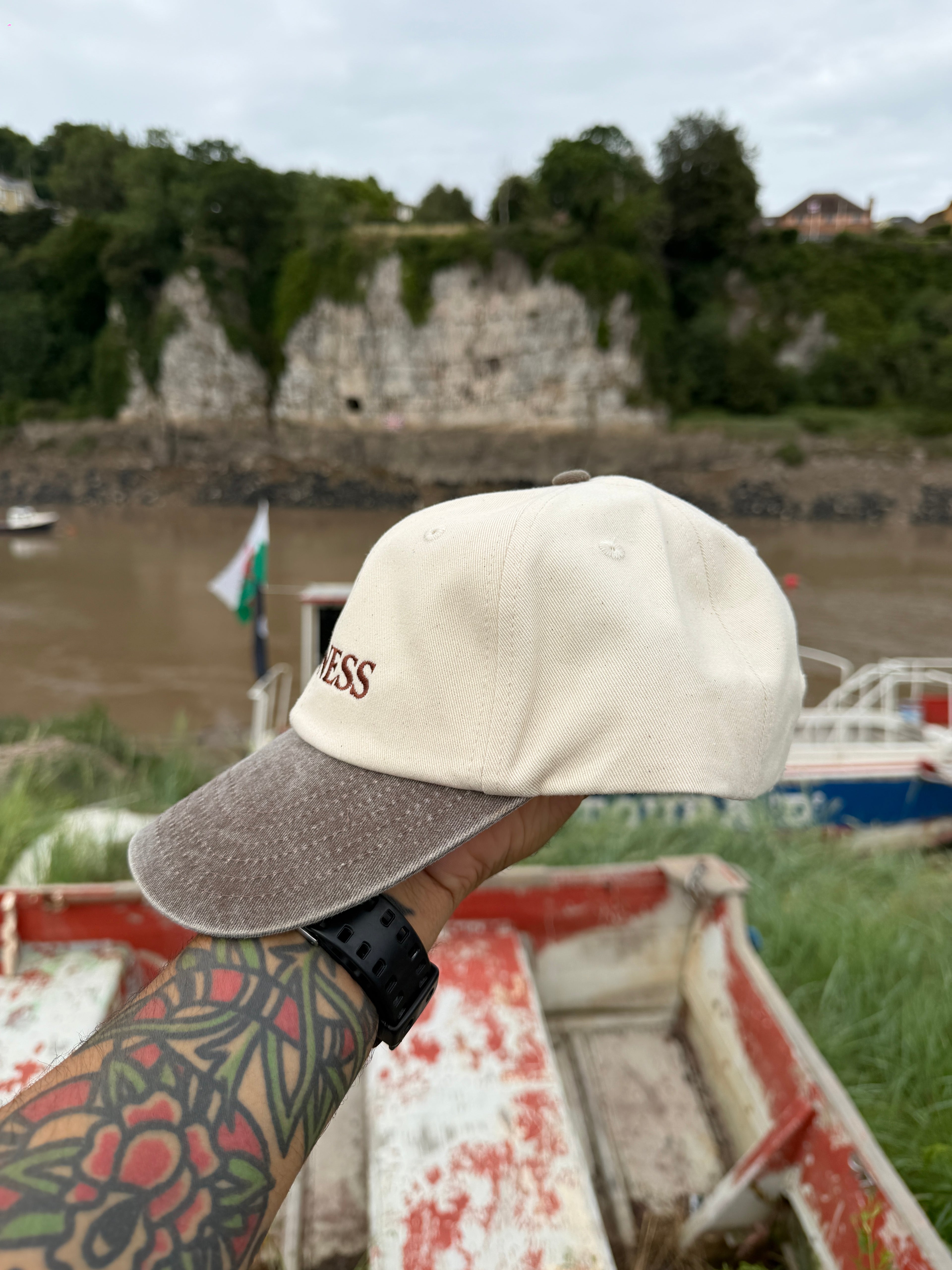 Guinness Two tone vintage style Chocolate Brown Baseball Cap