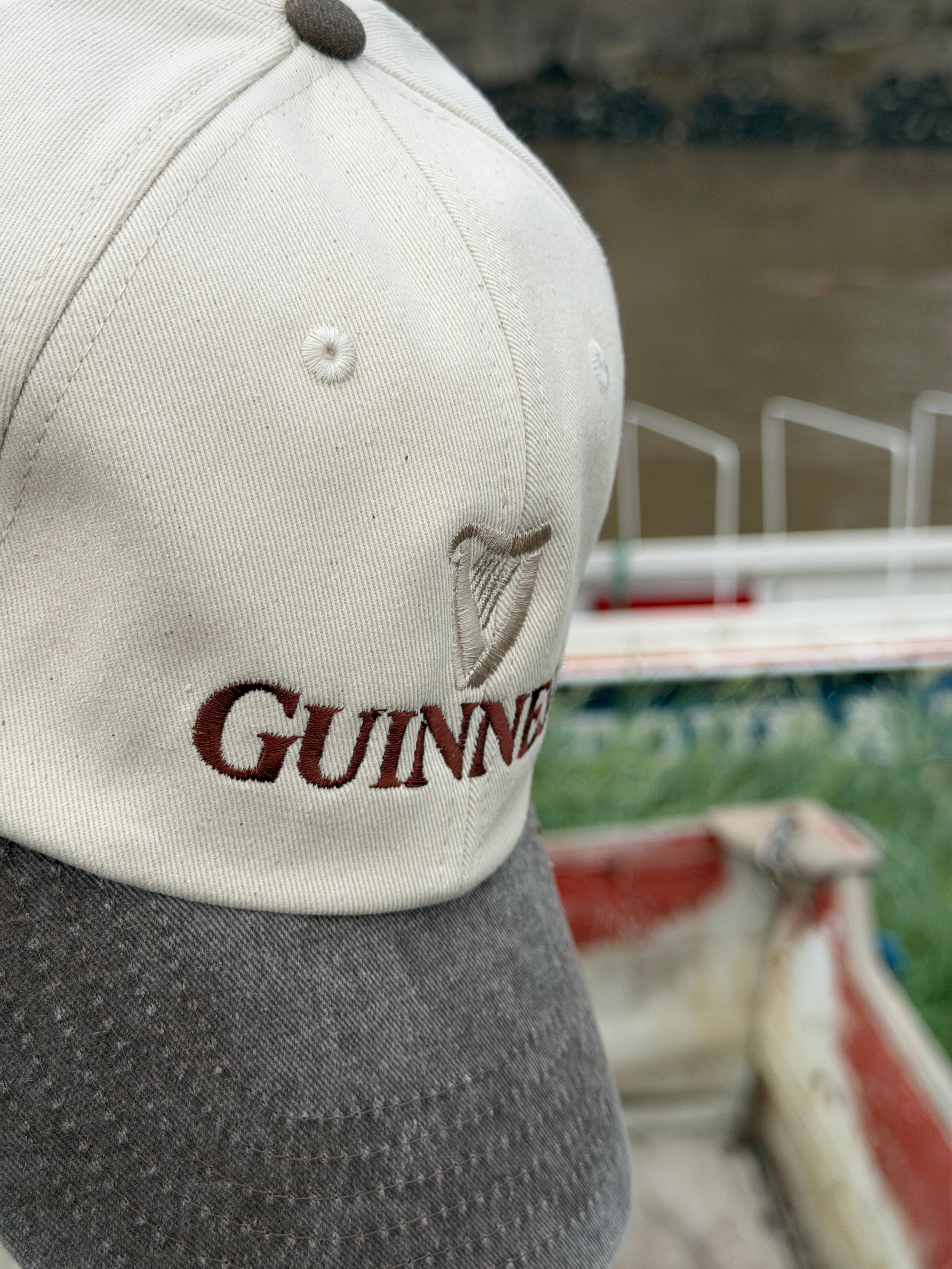 Guinness Two tone vintage style Chocolate Brown Baseball Cap