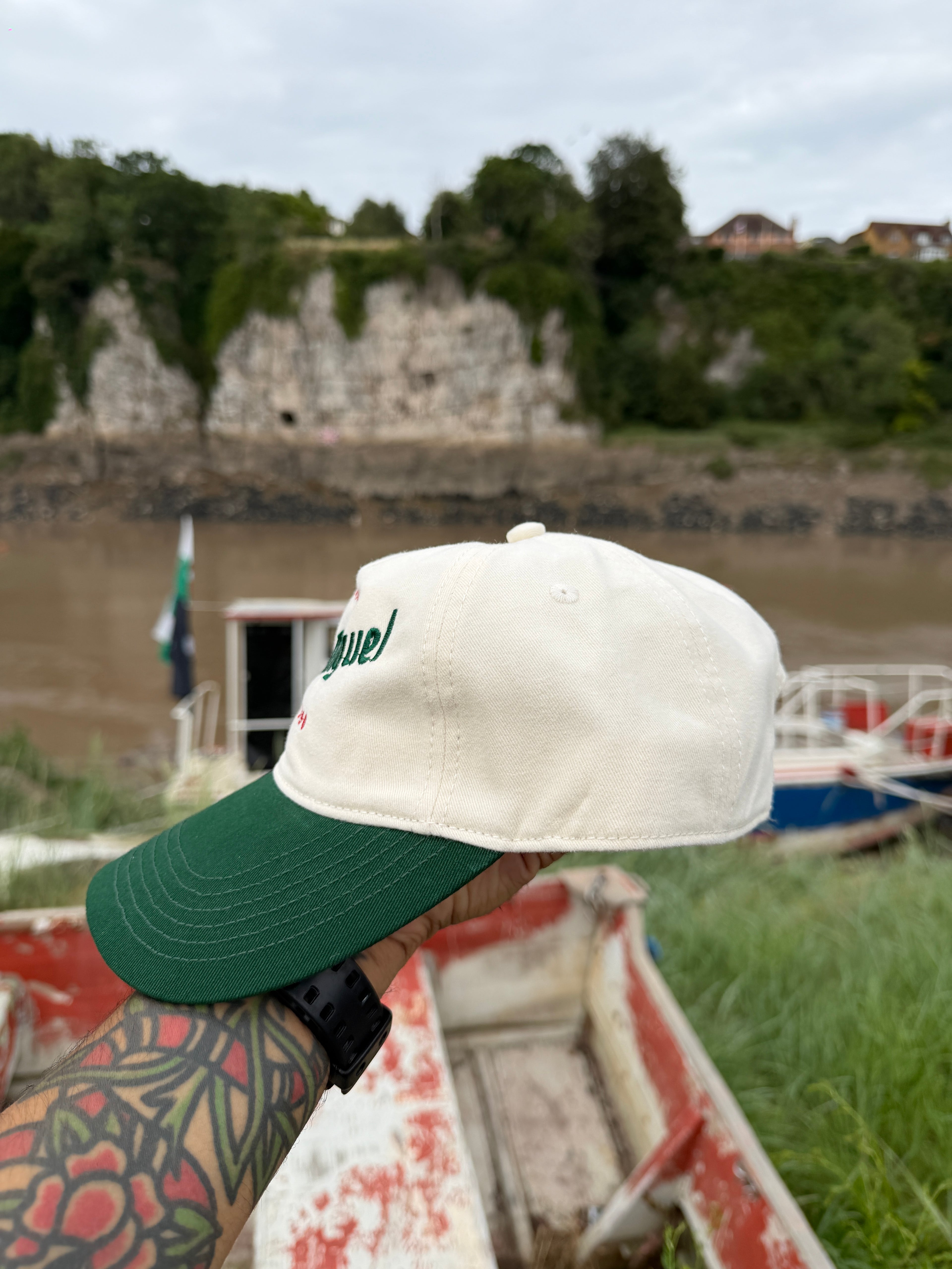 San Miguel Vintage Style Two tone Embroidered Baseball Cap
