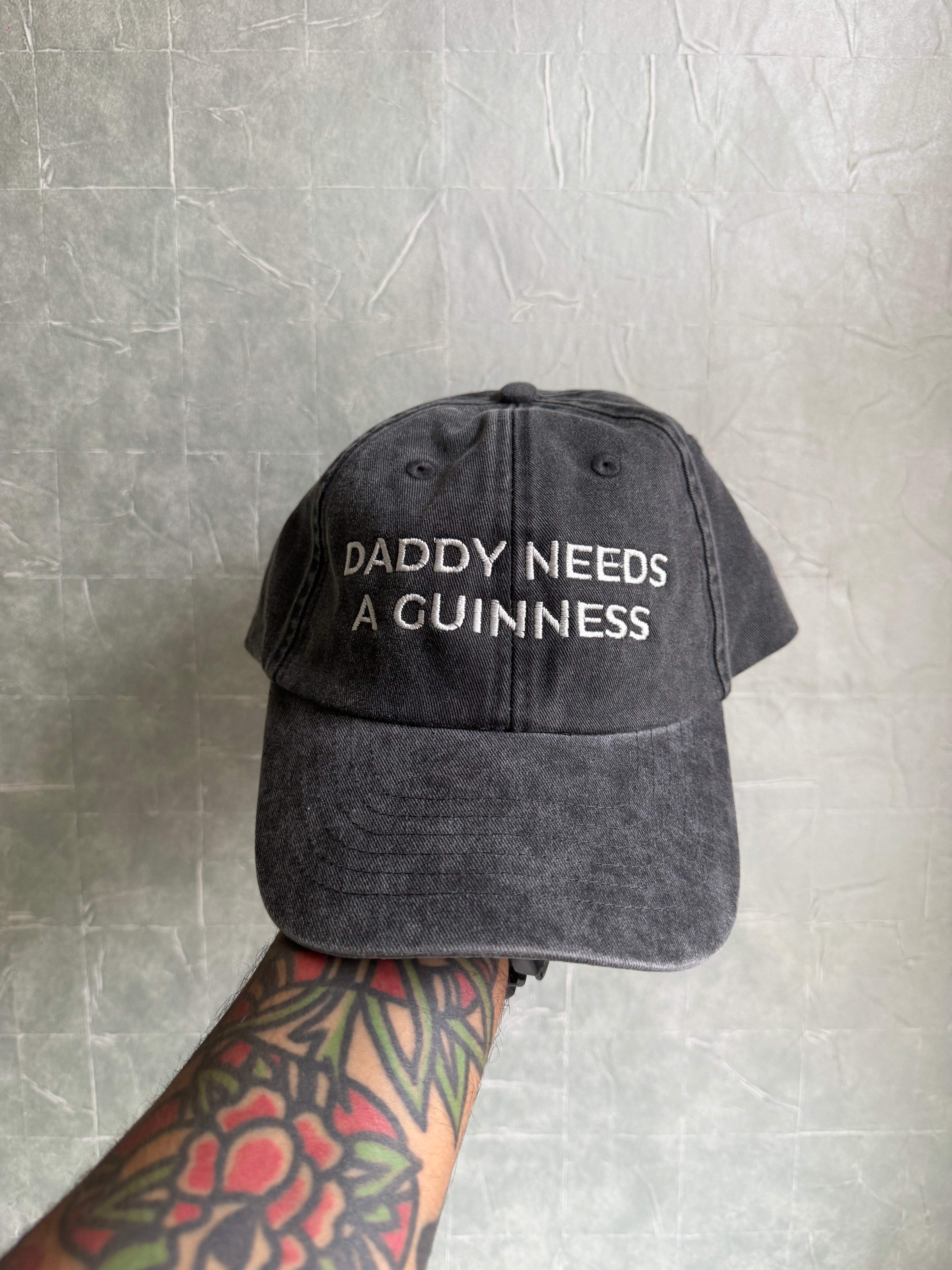 Daddy needs a Guinness Vintage style Baseball Cap Faded