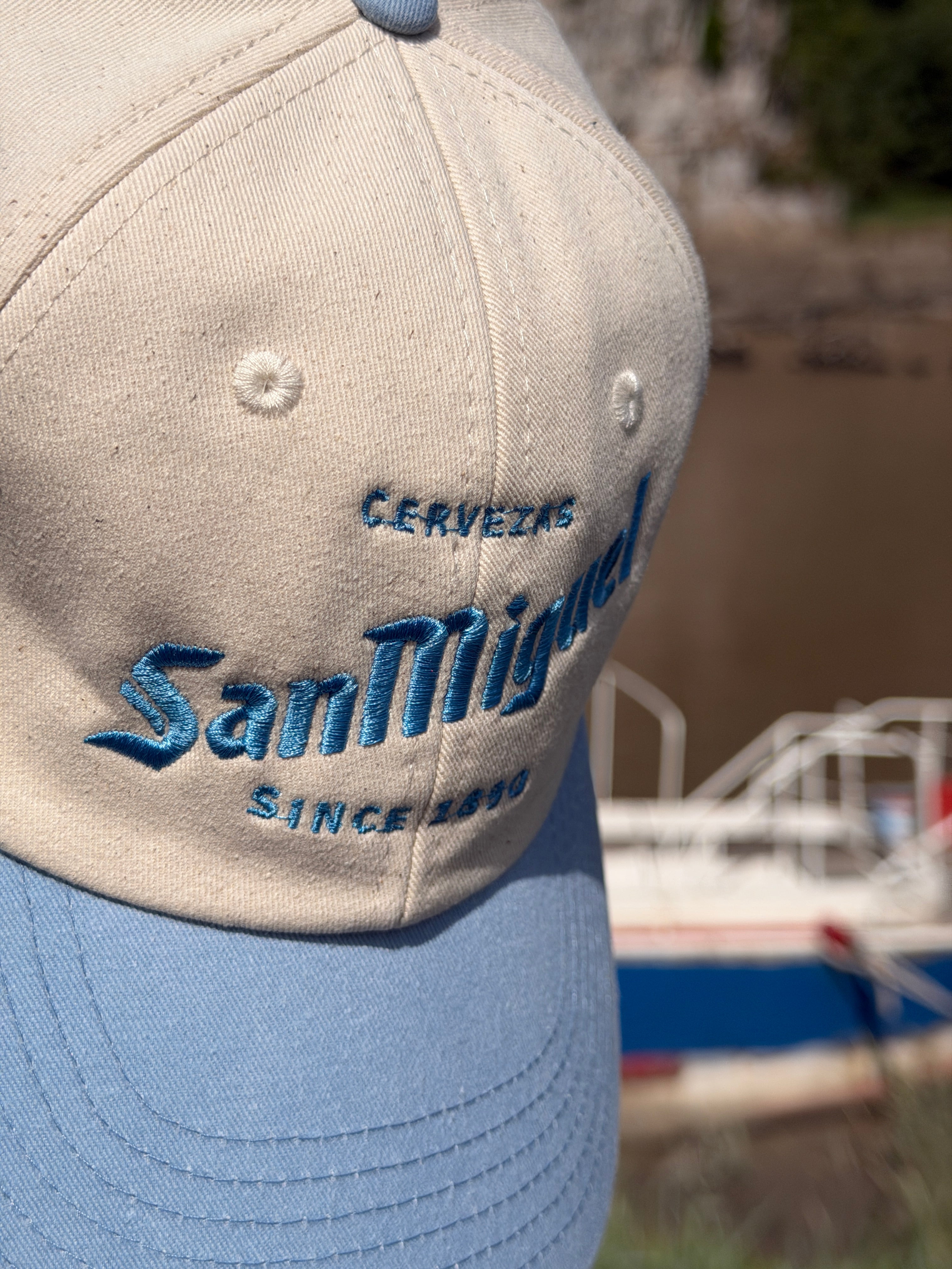 San Miguel Cerveza Beer Merch Two Tone Baseball Cap