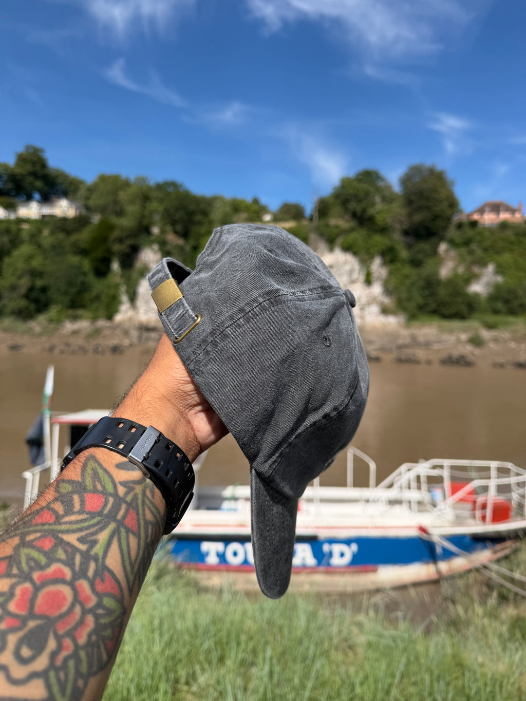 Jack Daniels Vintage Inspired Black faded Baseball Cap