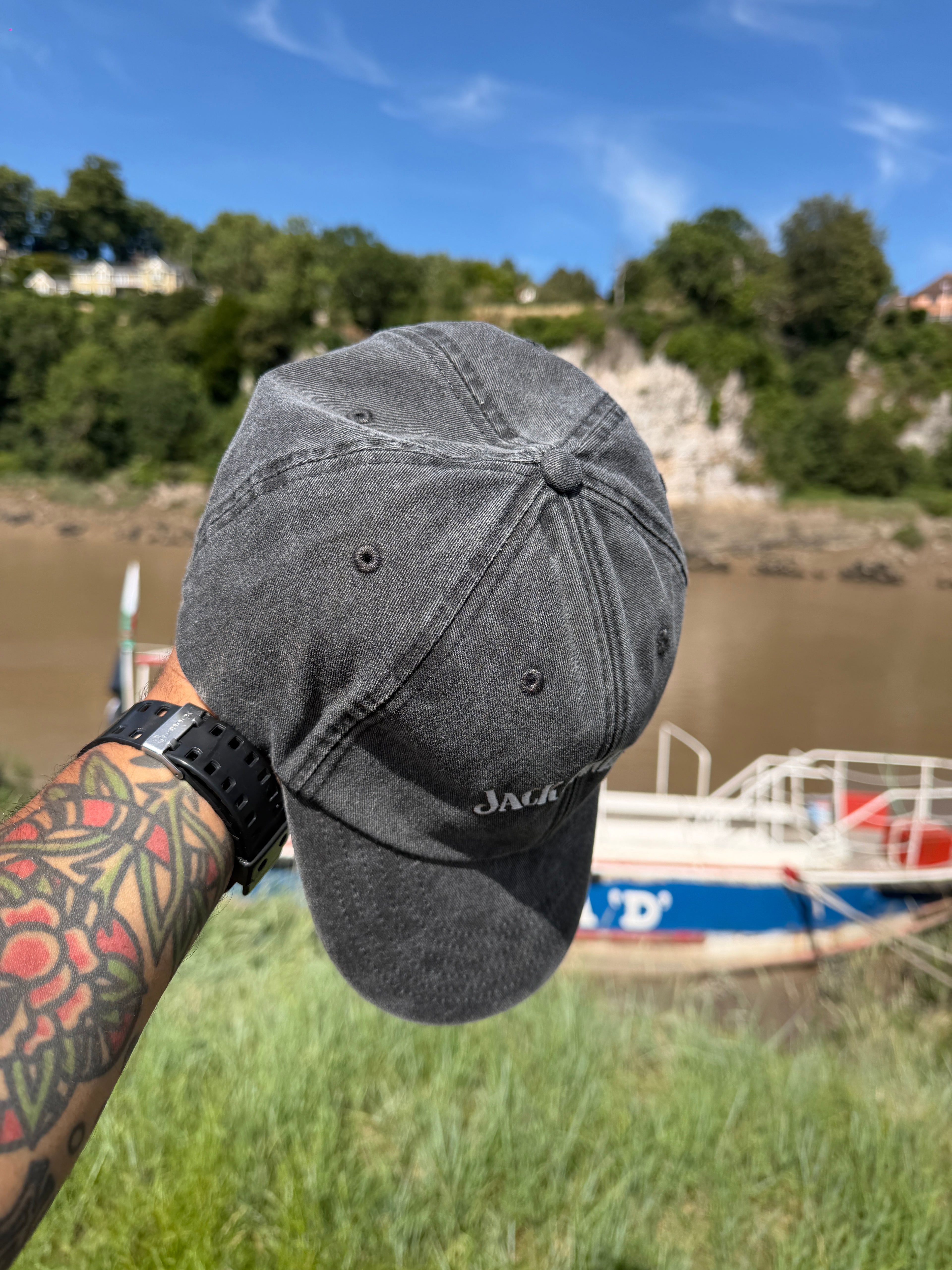 Jack Daniels Vintage Inspired Black faded Baseball Cap