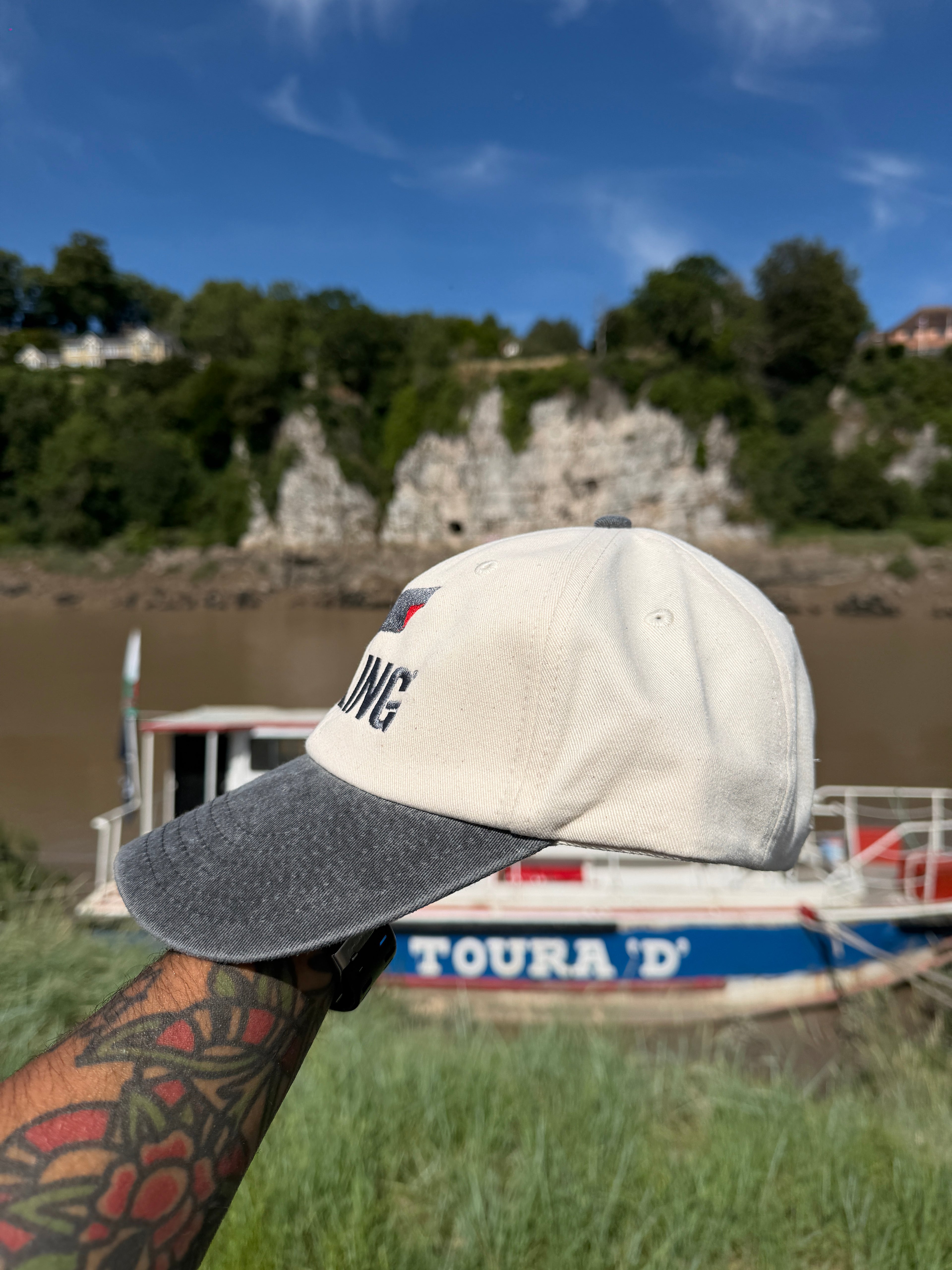 Carling Vintage Inspired Beer Merch Two Tone Baseball Cap