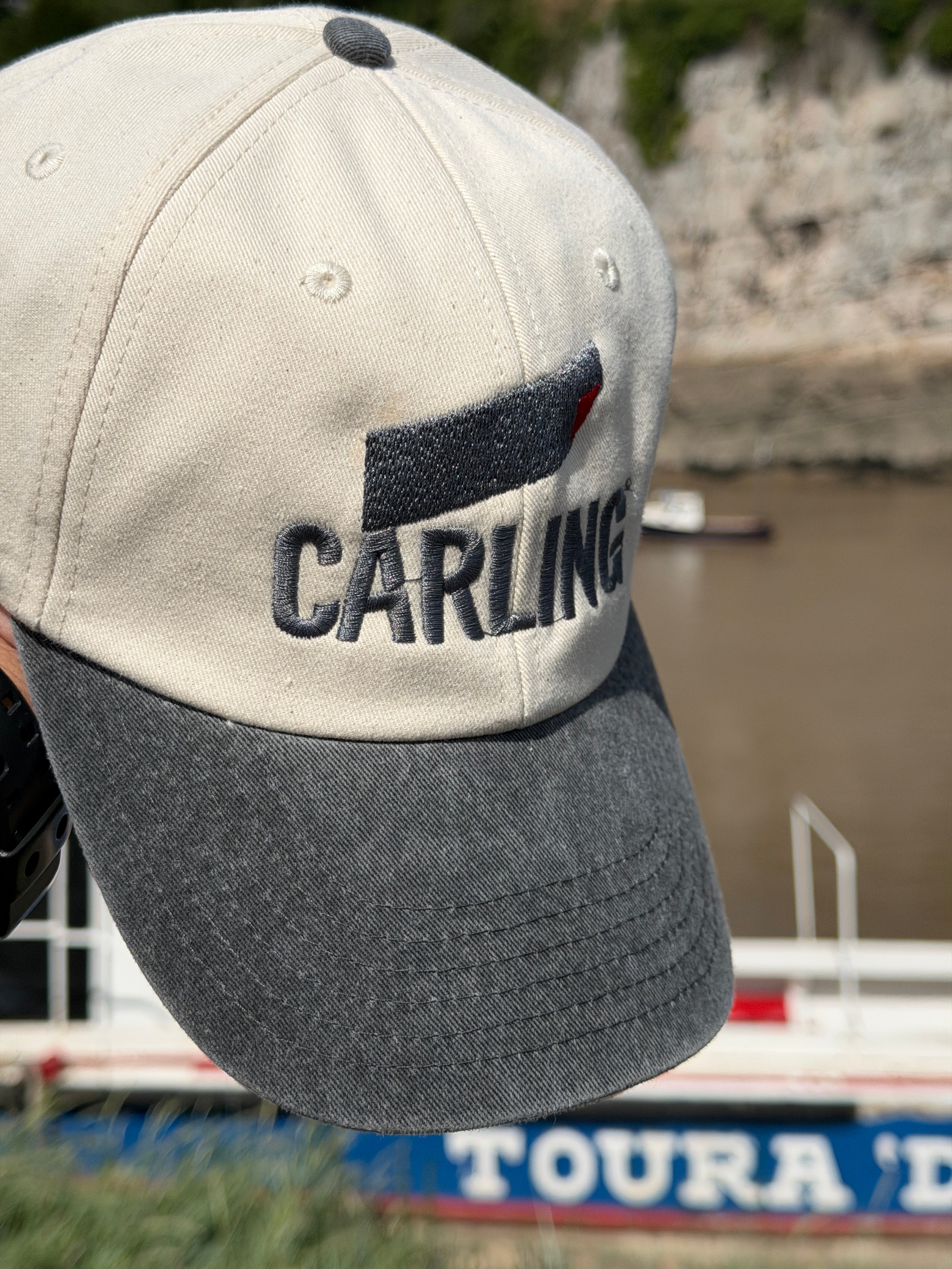 Carling Vintage Inspired Beer Merch Two Tone Baseball Cap