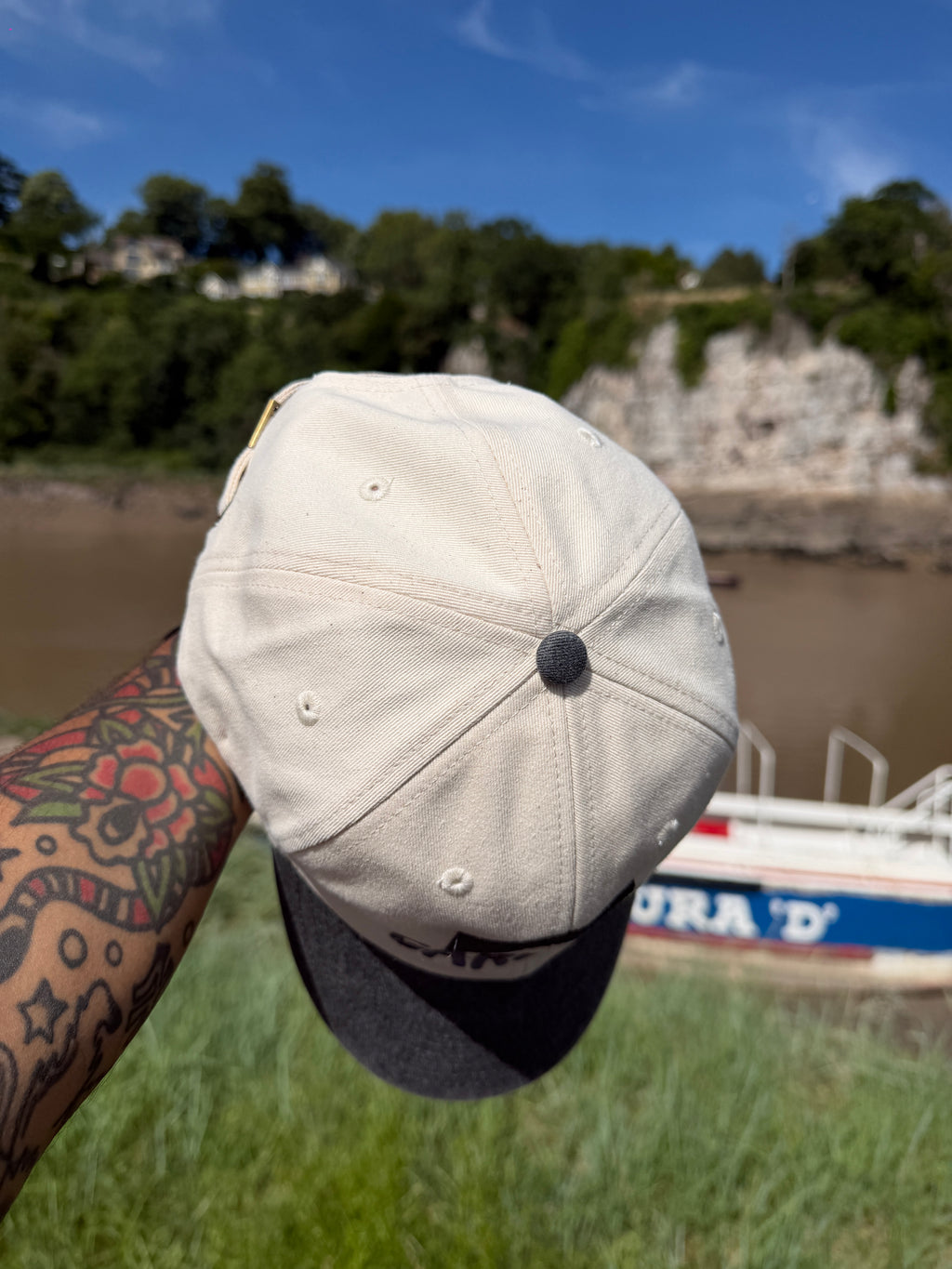 Carling Vintage Inspired Beer Merch Two Tone Baseball Cap