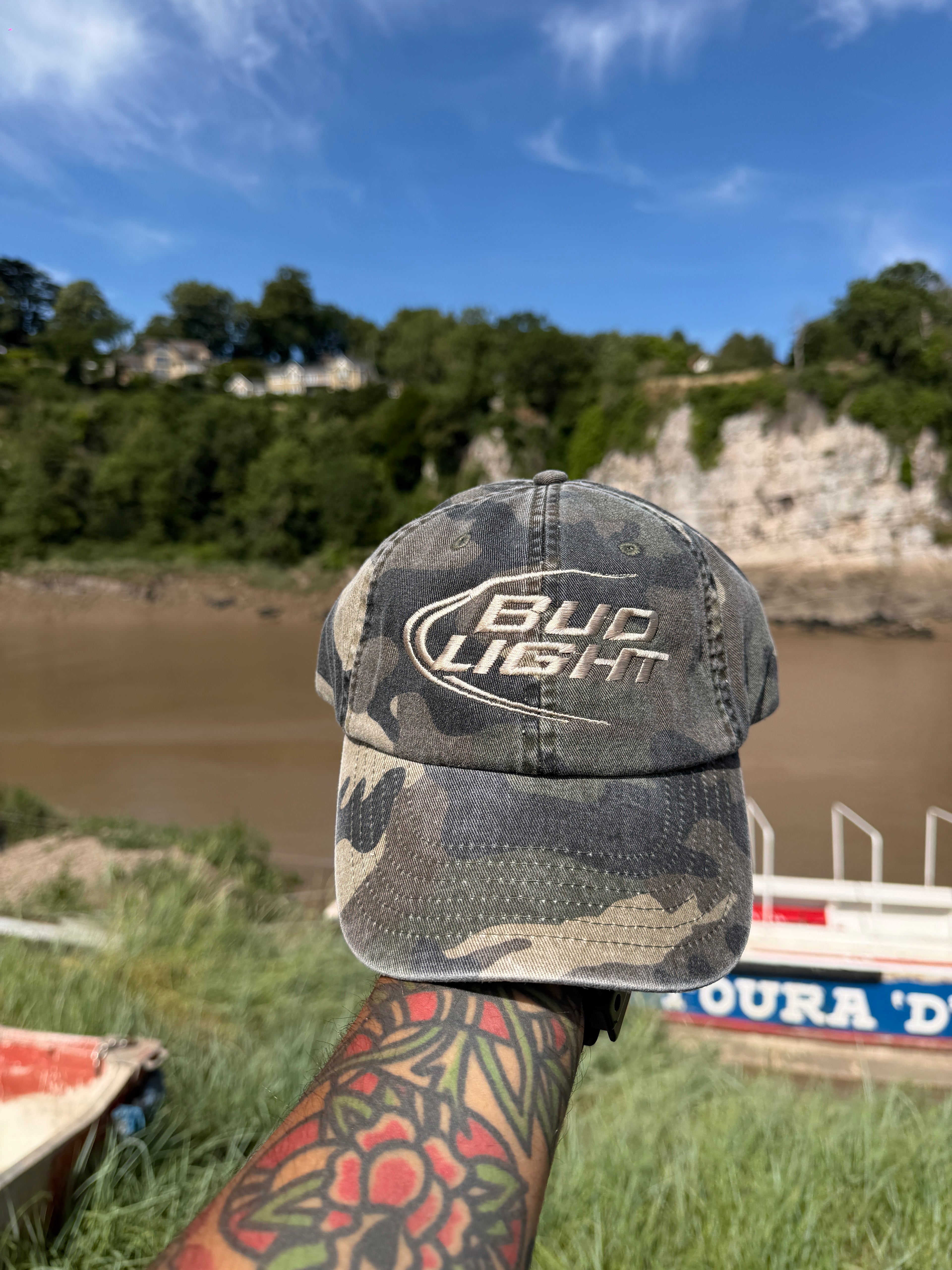 Bud Light Camo Gold Baseball Cap