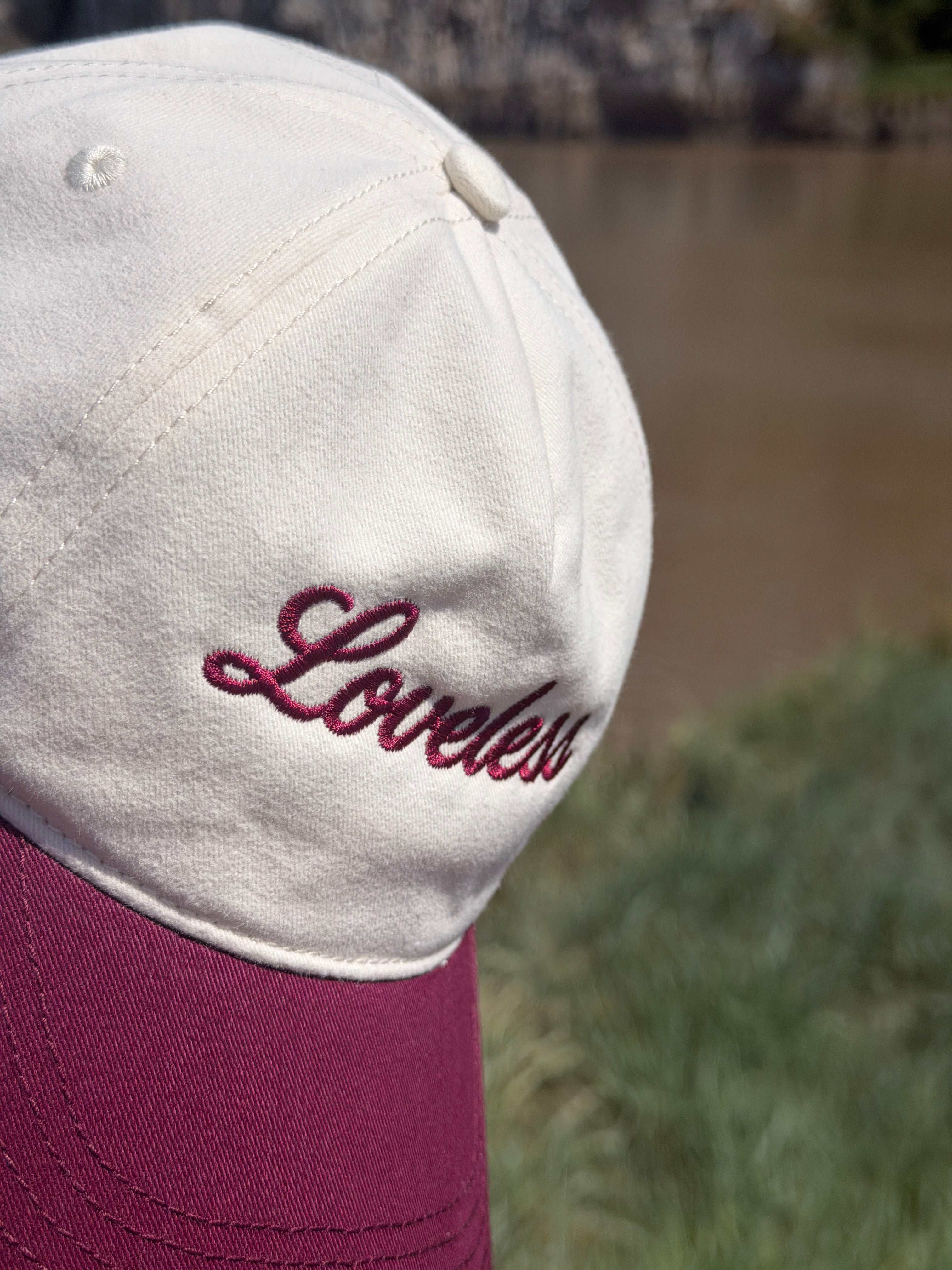 Loveless Two tone Vintage Style Embroidered Baseball Cap