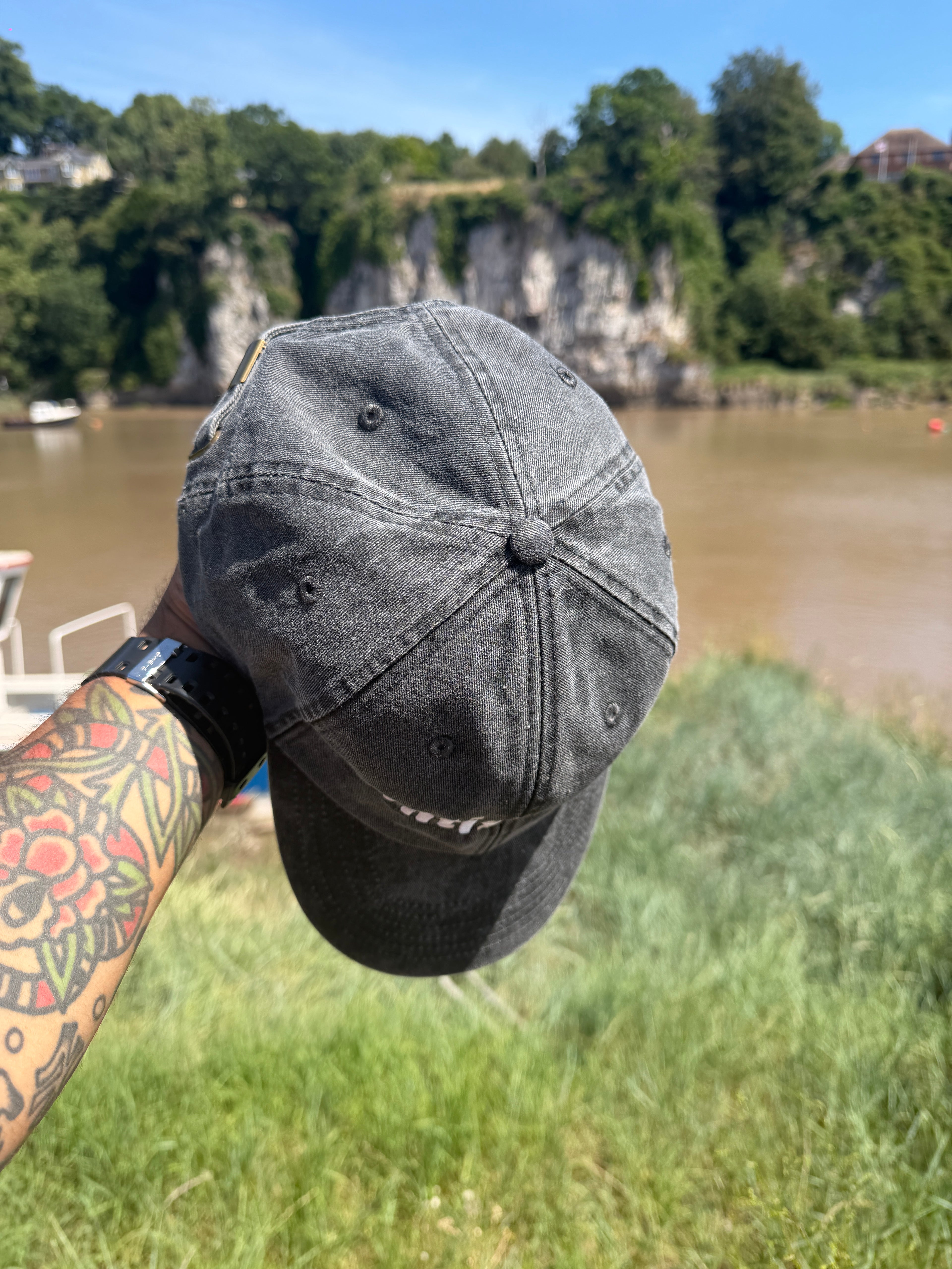 Antisocial Black Faded Wordz Embroidered Baseball Cap