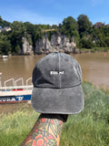 Kiss Me Wordz Faded Vintage style embroidered Baseball Cap