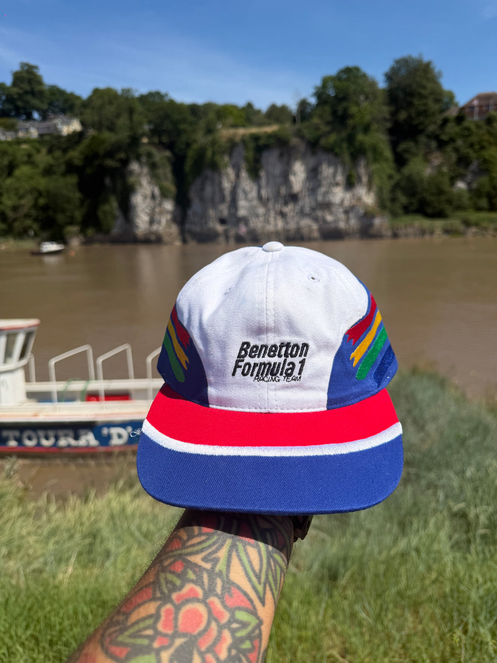 Vintage Benetton Formula 1 Racing Team Cap | 1990s Official Licensed F1 Snapback Hat