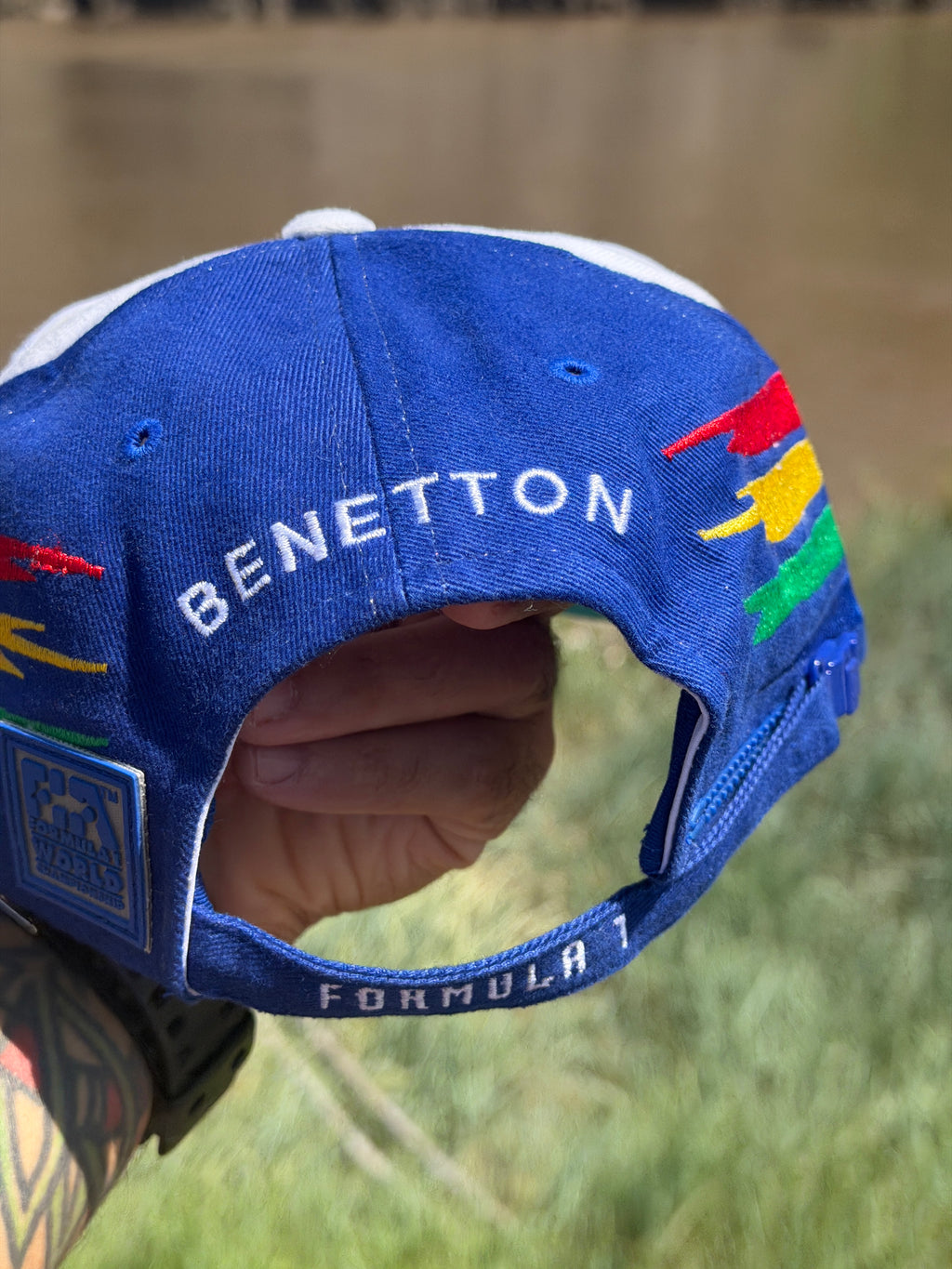 Vintage Benetton Formula 1 Racing Team Cap | 1990s Official Licensed F1 Snapback Hat