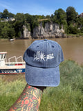 Blink 182 Rock Band Faded Navy Embroidered Baseball Cap