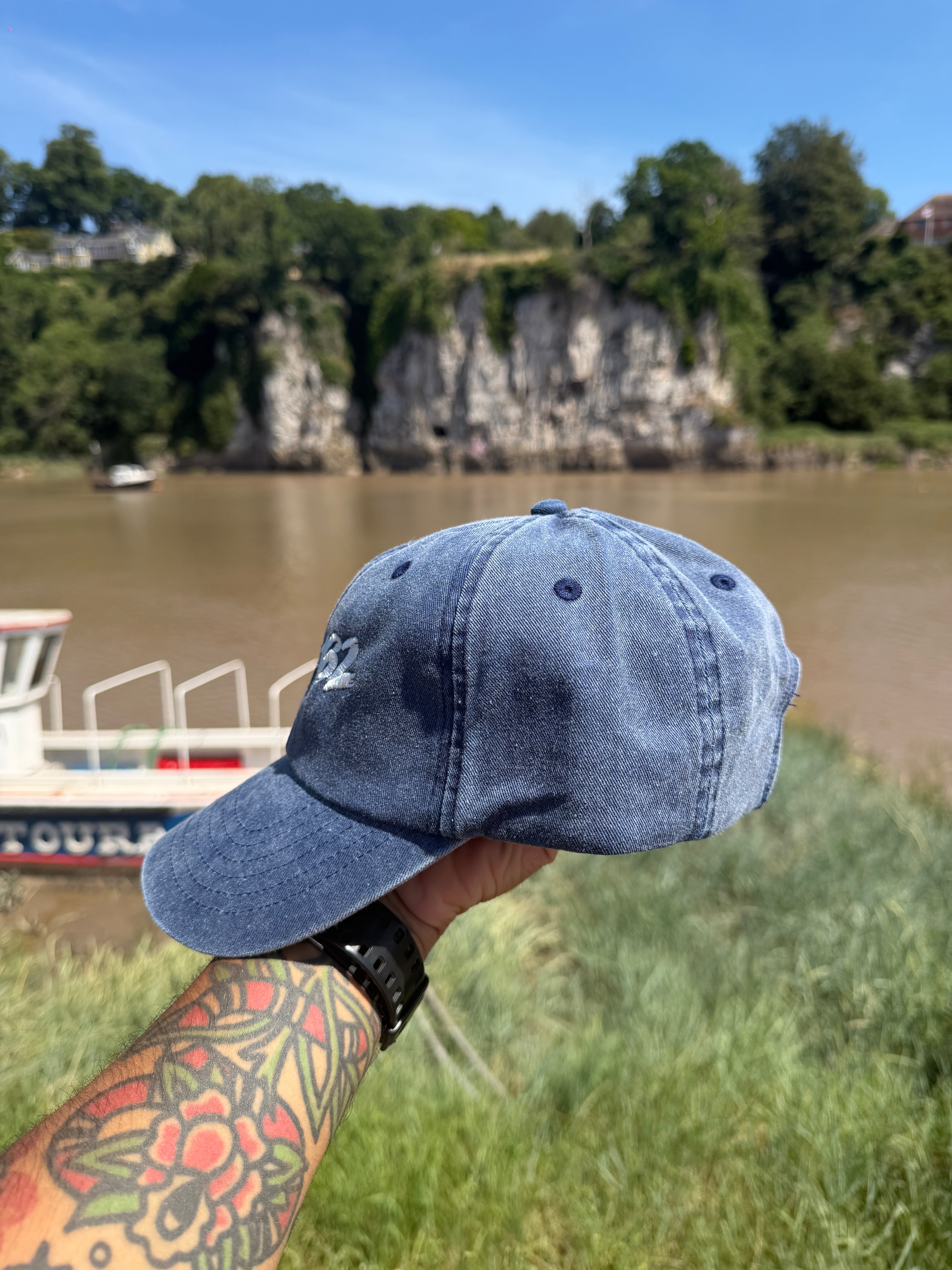 Blink 182 Rock Band Faded Navy Embroidered Baseball Cap