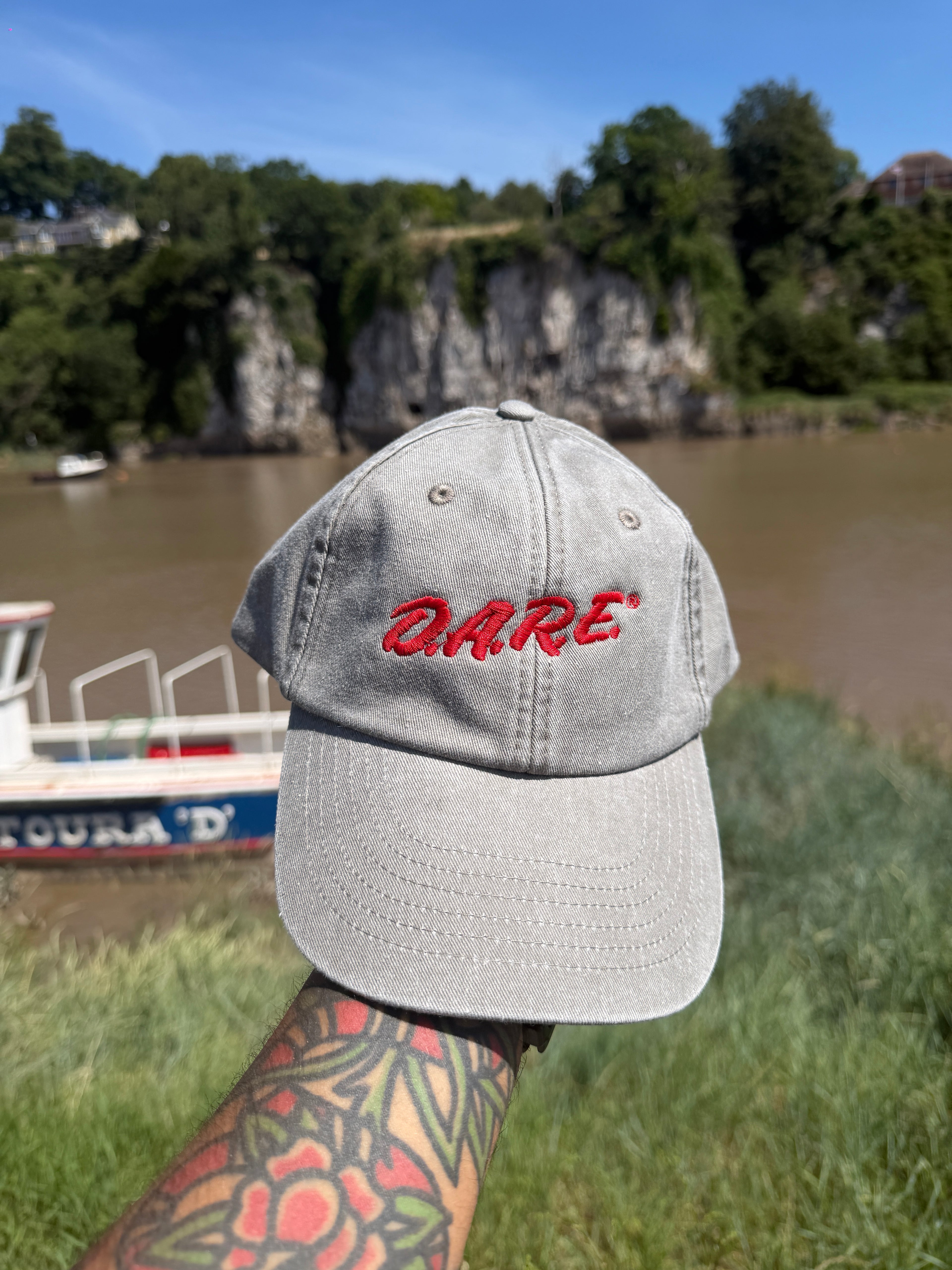 DARE To Keep Kids Of Drugs LA HIP HOP Inspired Embroidered Faded Baseball Cap