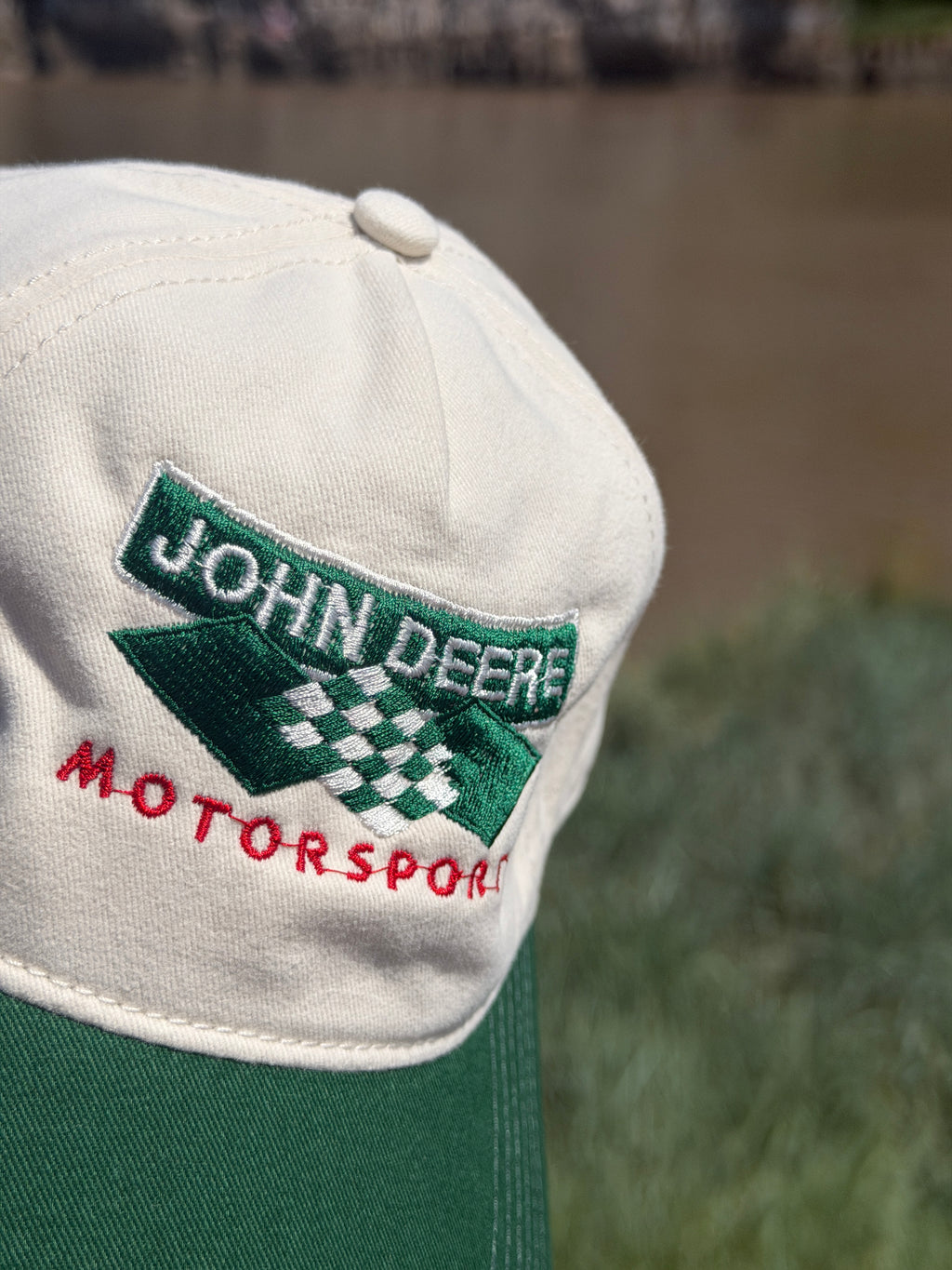 John Deere Motorsport  Vintage Inspired Two tone Baseball Cap