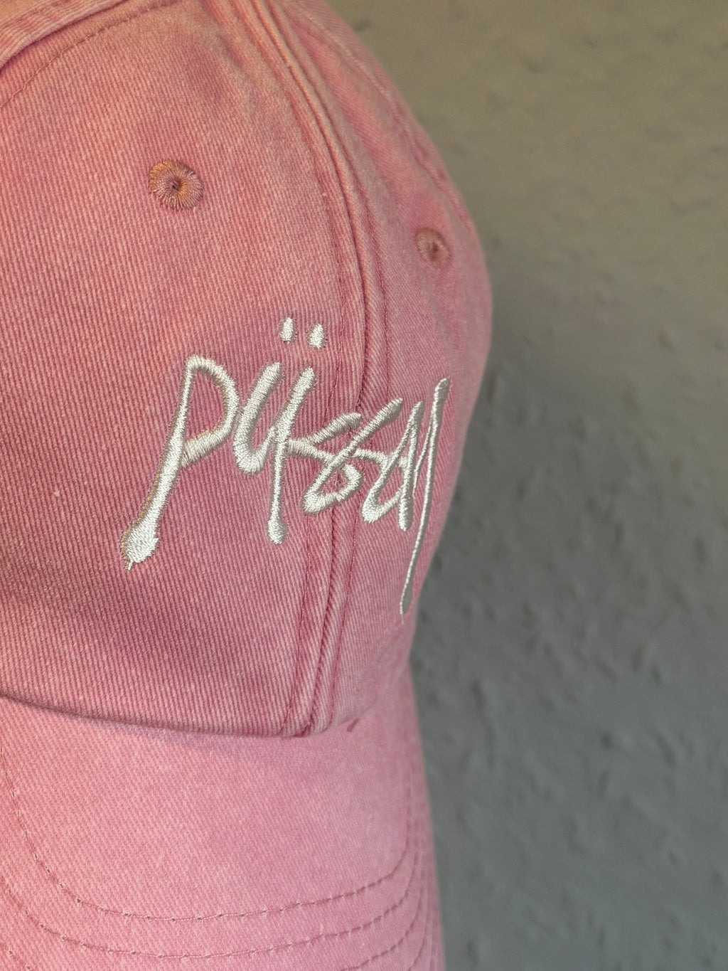 Pussy Baseball Cap Stussy Style Embroidered
