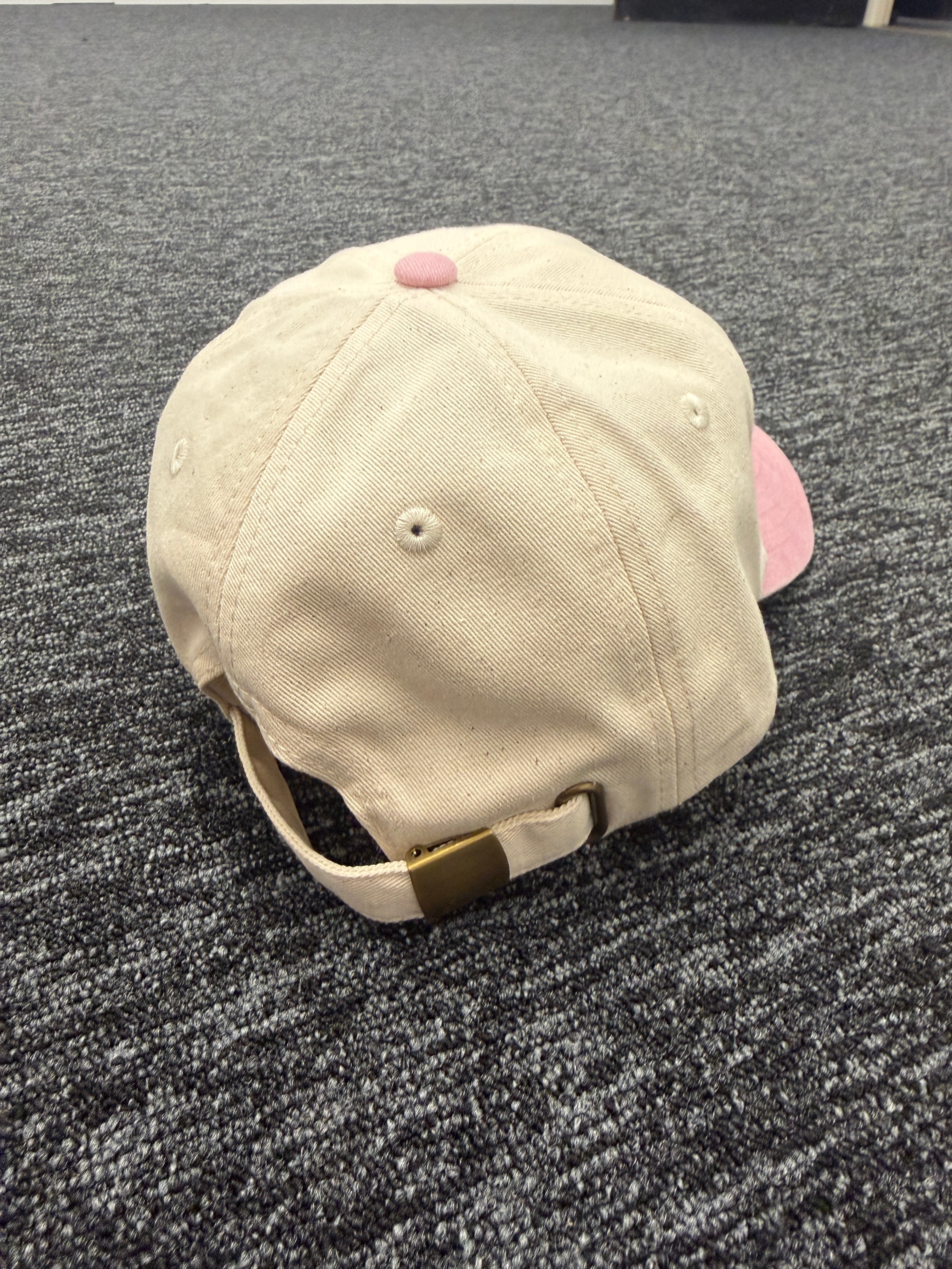 two tone pink guinness vintage style cap