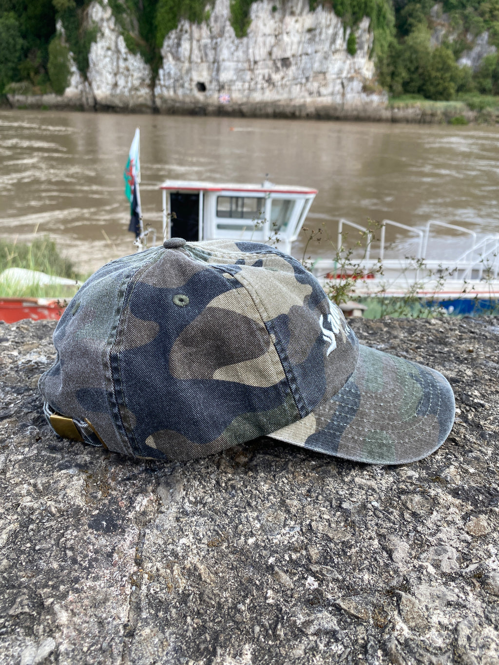 San Miguel Since 1890 Camouflage Embroidered Cap With White Logo