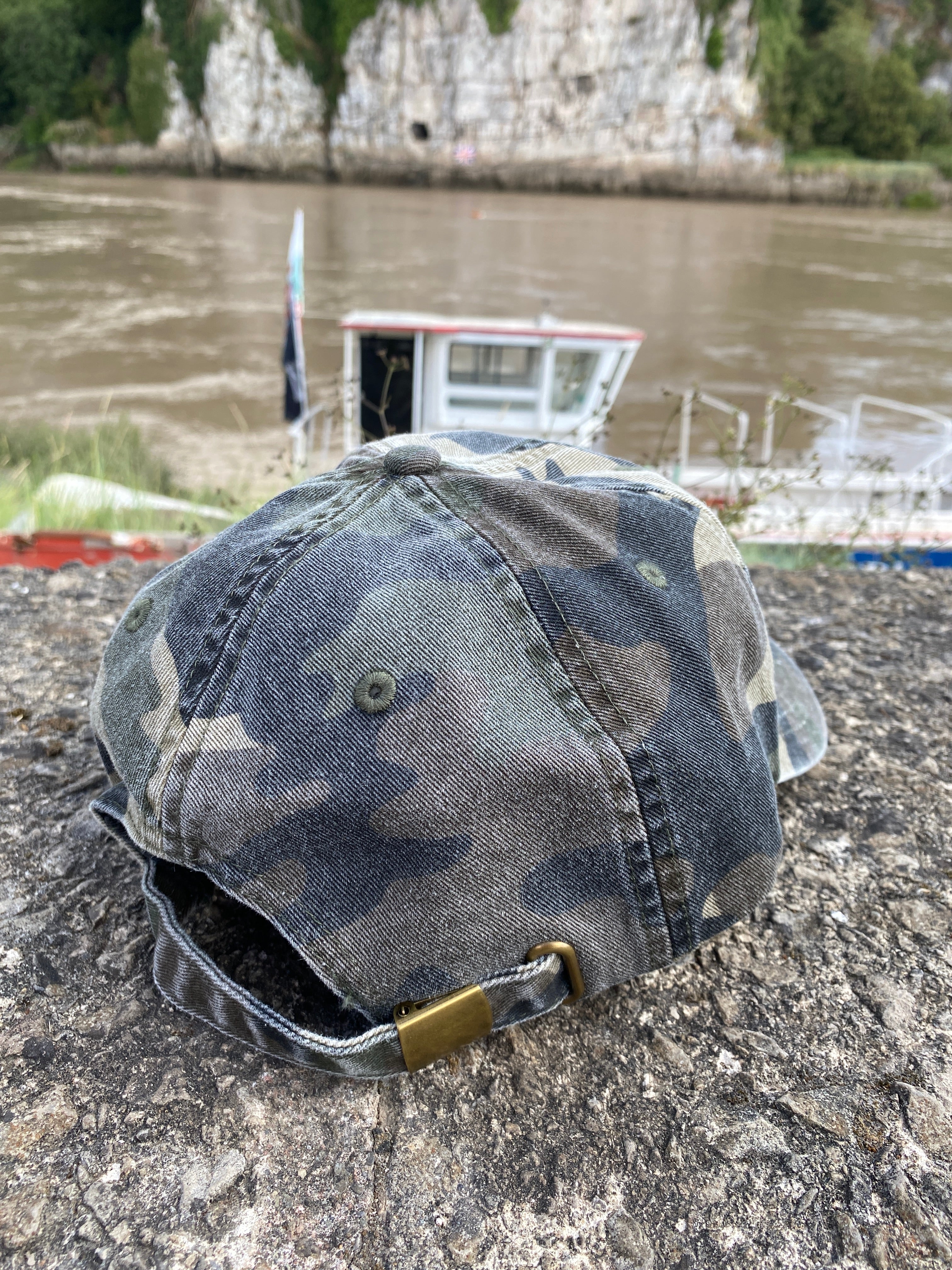 San Miguel Since 1890 Camouflage Embroidered Cap With White Logo