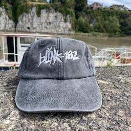 Blink 182 Rock Band Faded Black Embroidered Baseball Cap