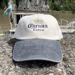 Corona Extra Cerveza Mexico Grey Two tone Vintage Inspired Baseball Cap