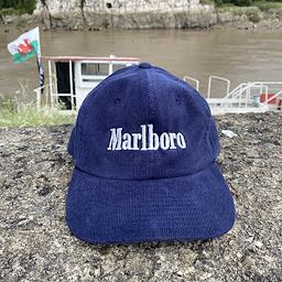 Navy  Marlboro Vintage Corduroy baseball cap