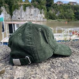 San Miguel Since 1890 Olive Green Corduroy Embroidered Cap