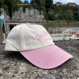 San Miguel Since 1890 Cream & Pink Embroidered Cap